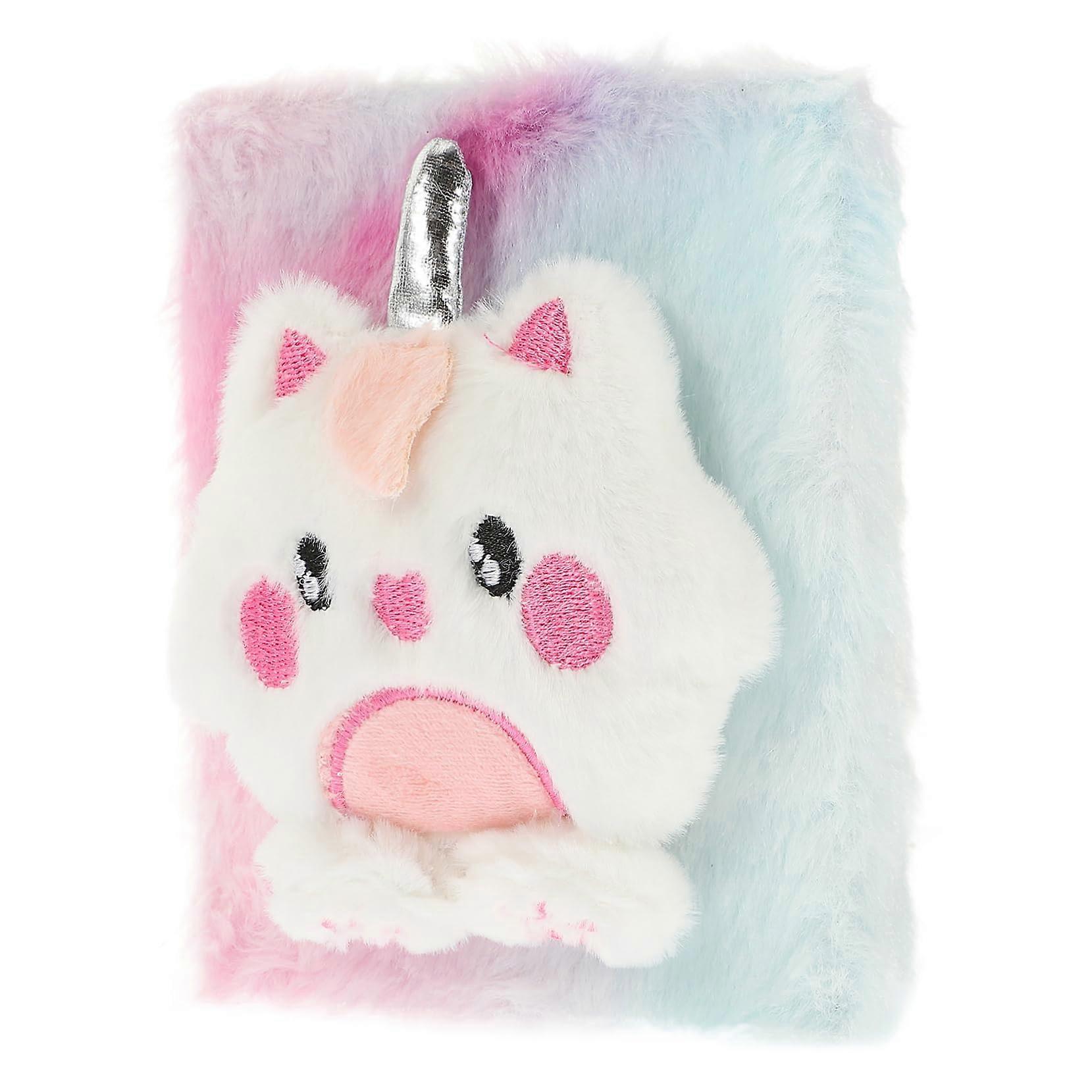 Girls cartoon plush notebook, schedule notebook, beautiful diary, student notebooks