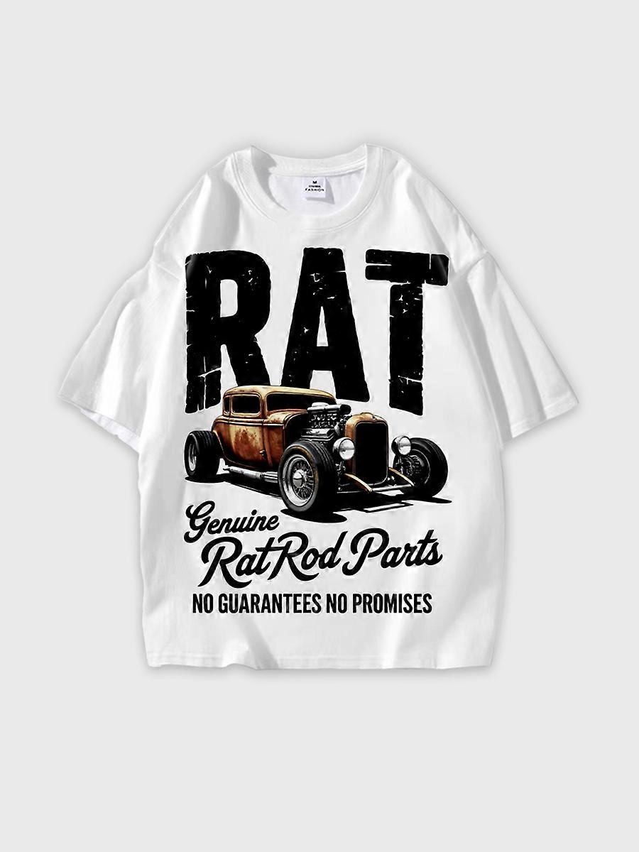 T-shirt round neck Pattern loose short sleeve N142