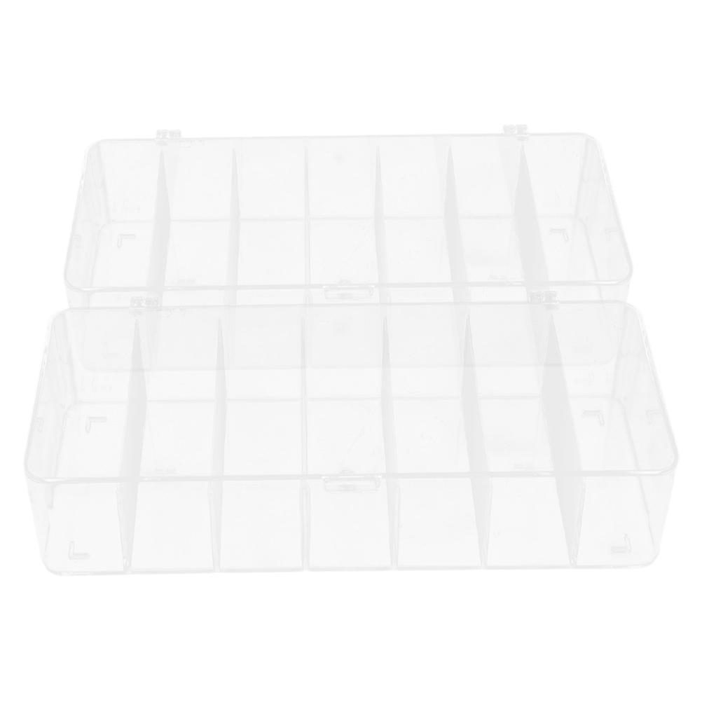 Clear Tea Box Organizer with Lid for Tea Bag Storage 2Pcs Stackable Organizer