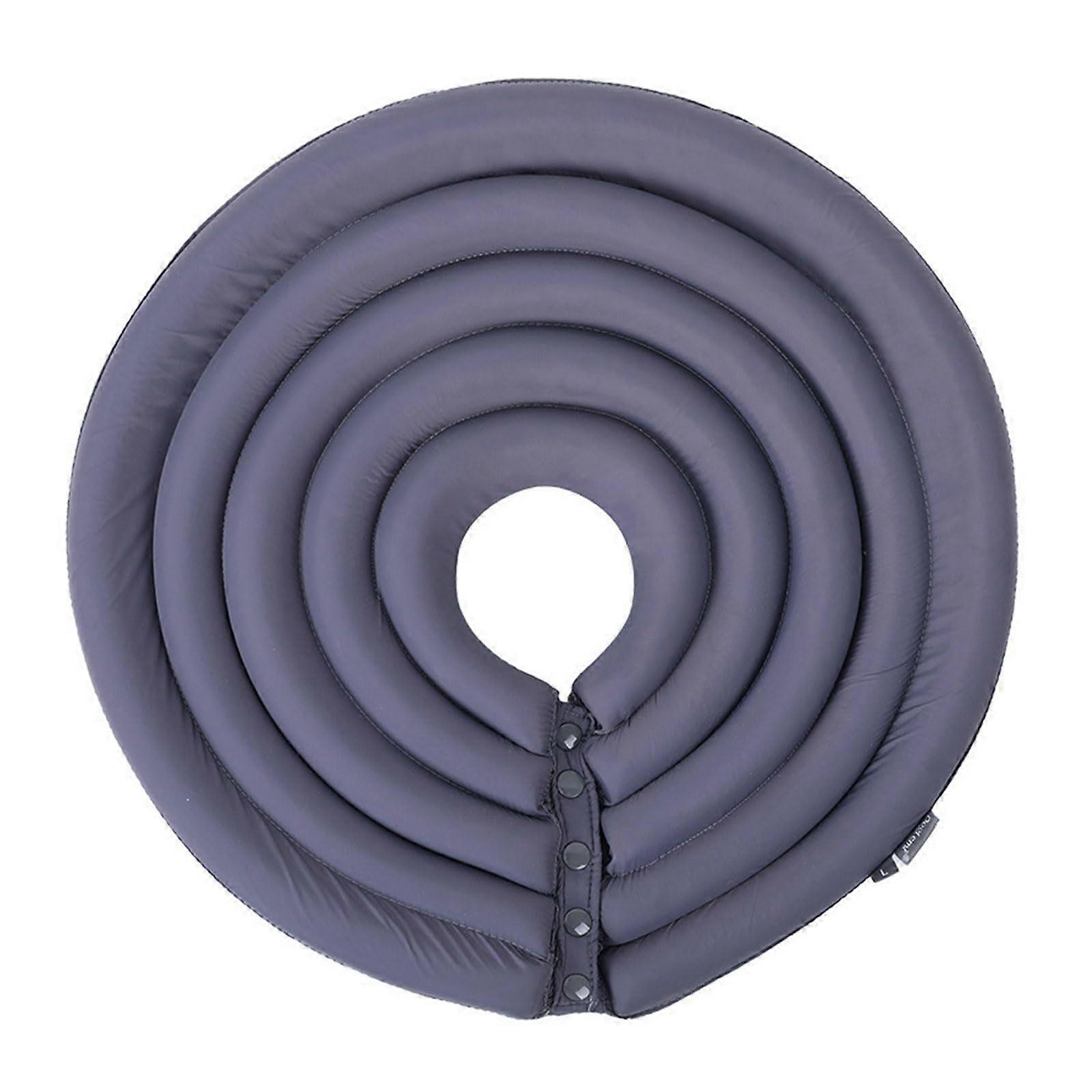 Recovery cone for pets, kittens, small and large dogs, recovery collar with sticker GrayXL