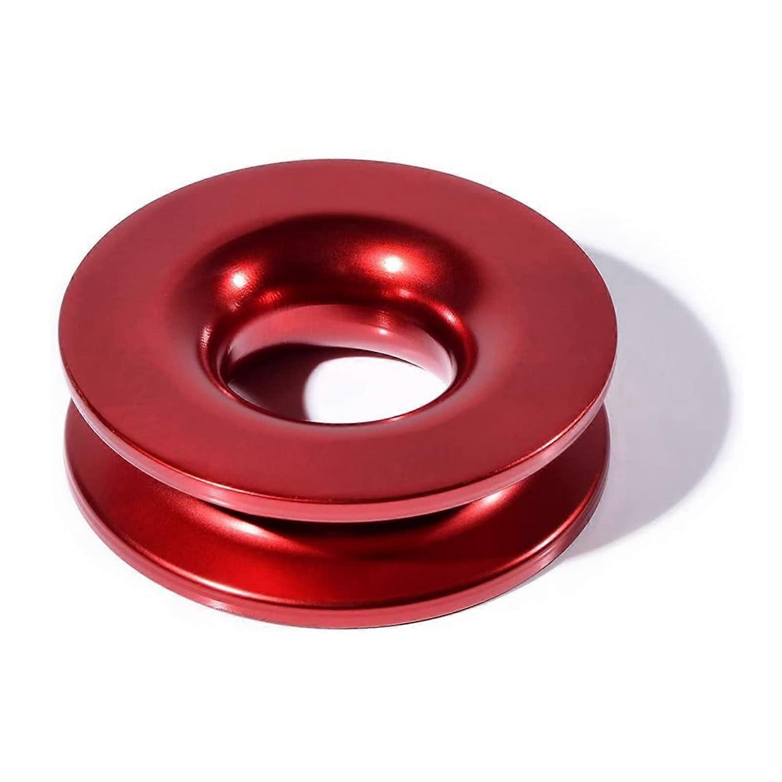 Tow Vehicle Recovery Shackle Winch Rope 10 Ton Synthetic Soft Pull Tow Strap Red Durable Heavy-Duty Design
