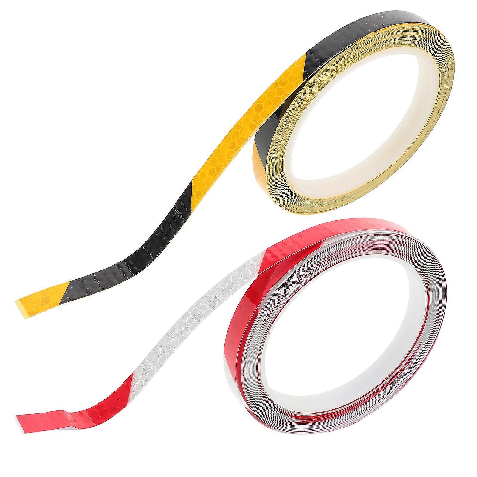 2 Rolls of Bicycle Reflective Tapes Bike Sticker Reflective Stickers Decorative Tapes Bicycle Decorations