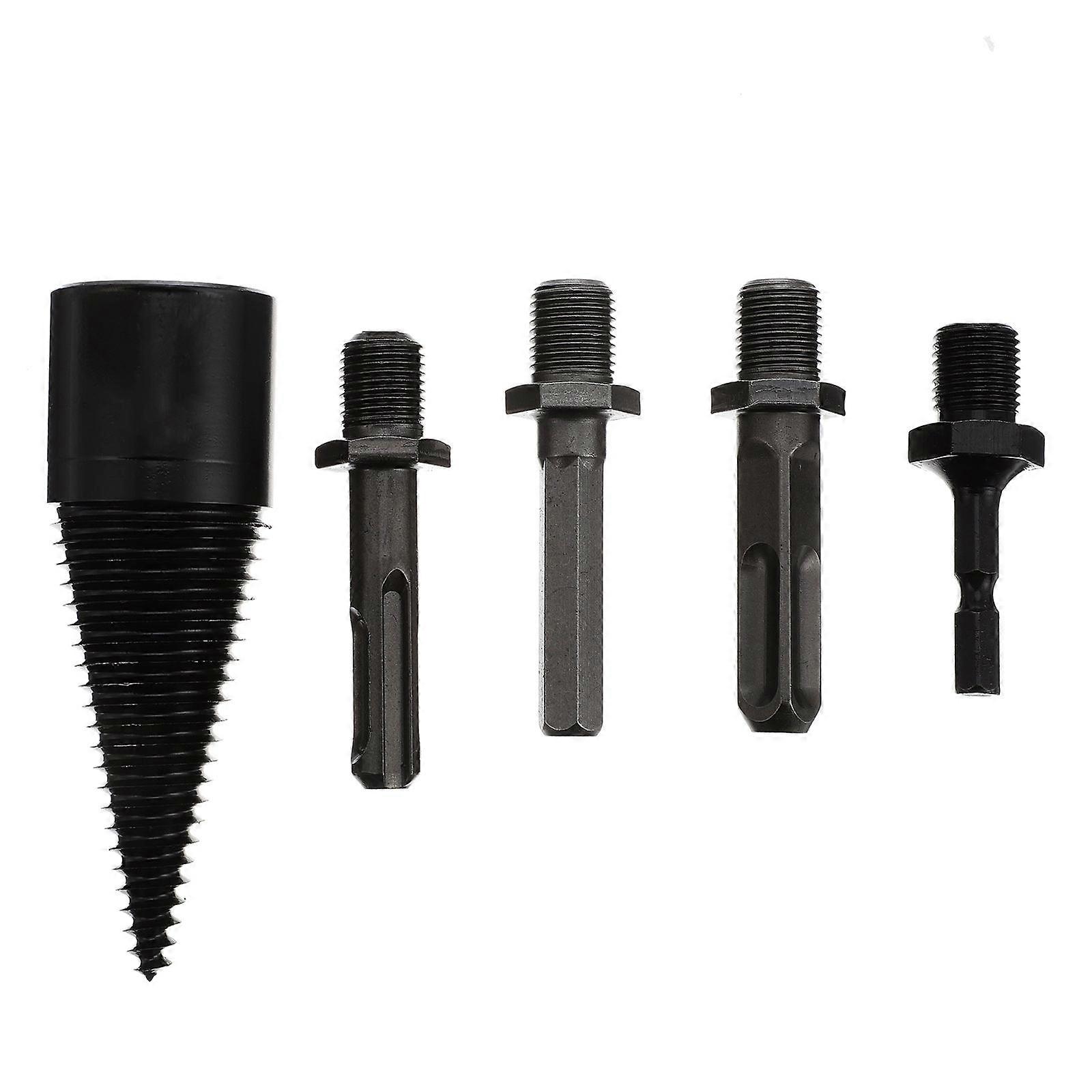 5 Pcs Steel Wood Splitter Drill Bit for Machine Grey Color Durable to Use with High Precision