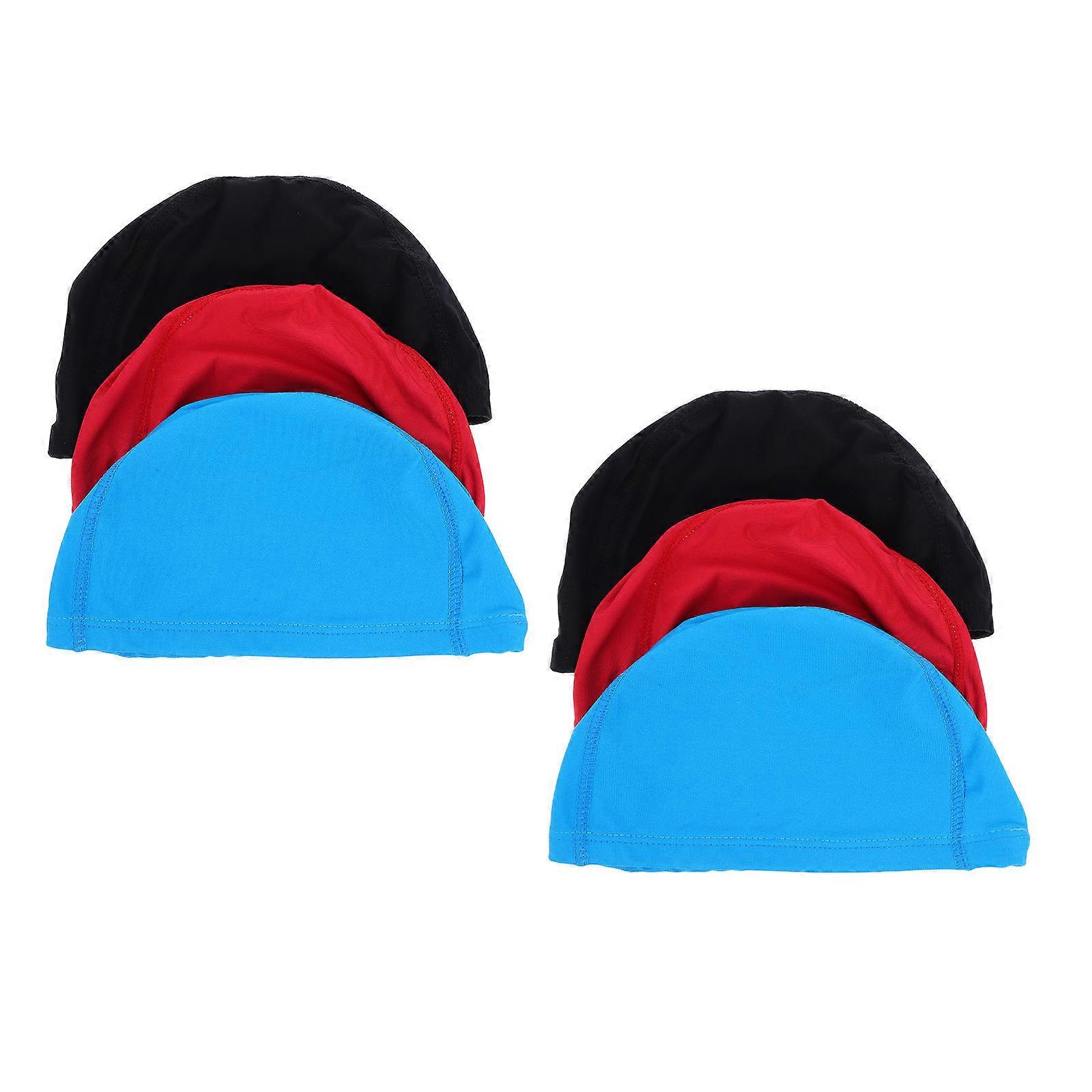 Here's a refined and professional product description based on the details you provided:
**6 Pack Swim Caps – Comfortable & Durable Bathing Caps