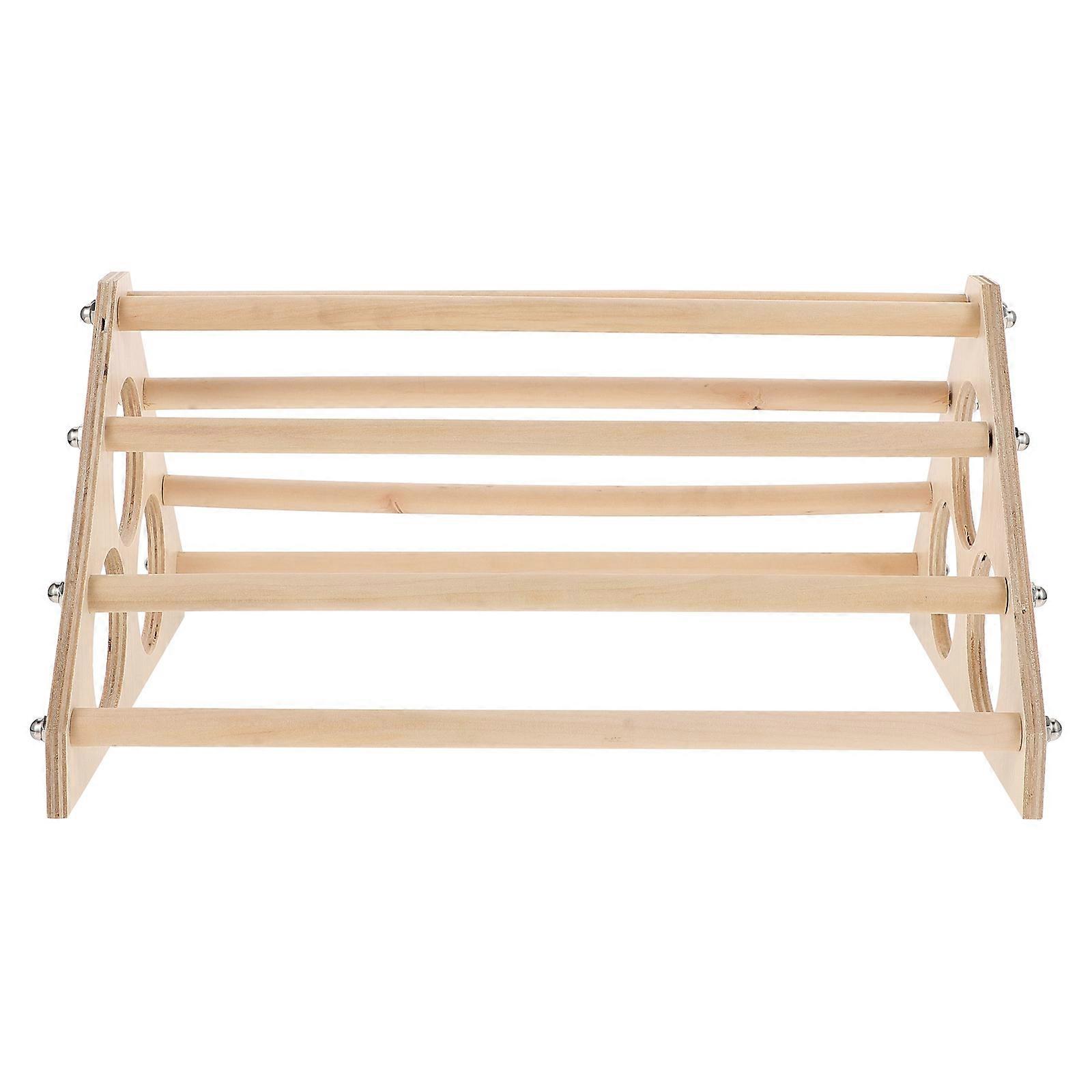 Wooden Chicken Rack for Pets – Stable Balancing Stand for Hens & Parrots, Safe Chew Toy for Chickens, Easy Install & Maintenance, Farm Animal