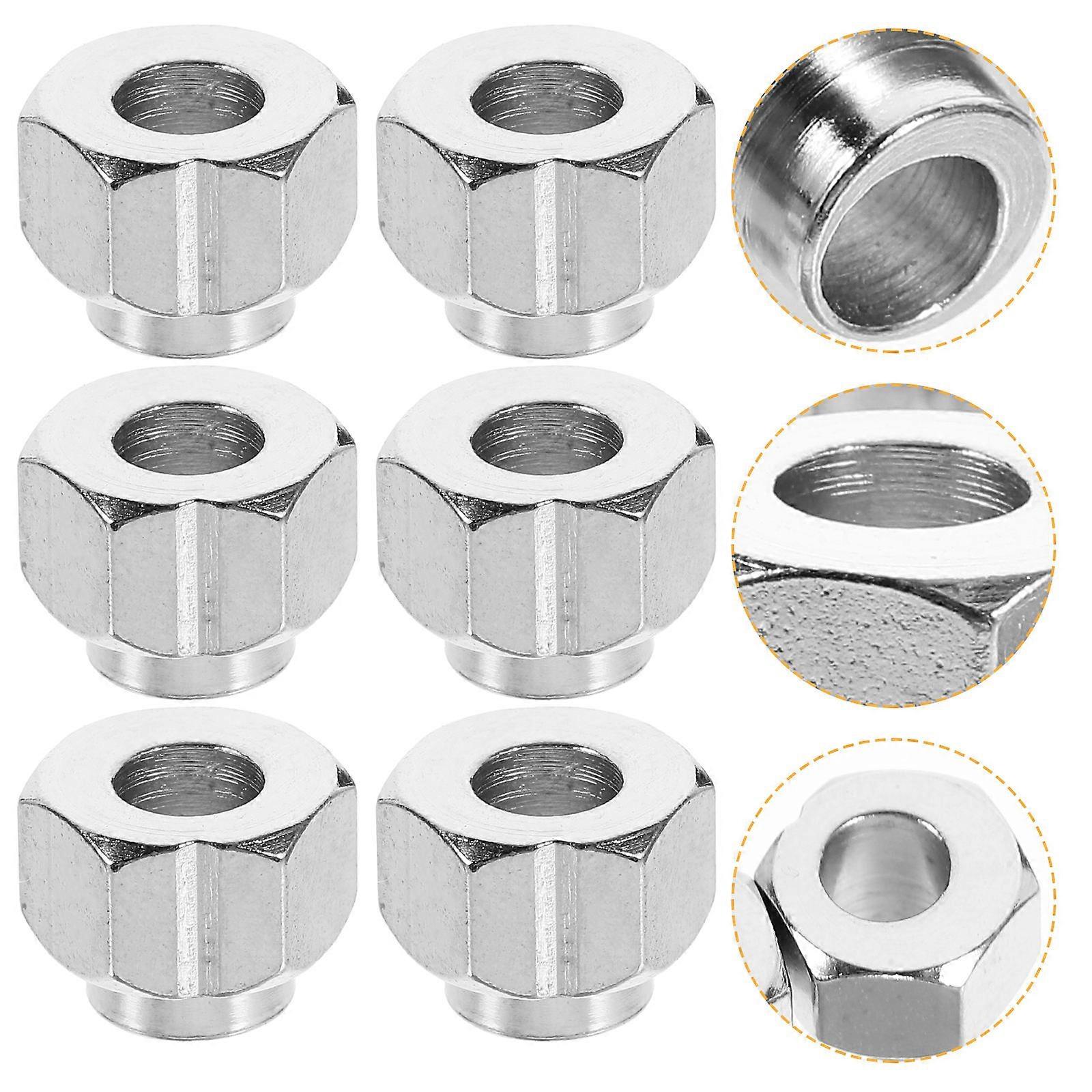 Hardware Nuts 20Pcs 3D Printer Parts Eccentric Column Isolation Nut Mechanical Joining For Industrial Assembly A3 Iron Nickel-Plated Carbon Steel