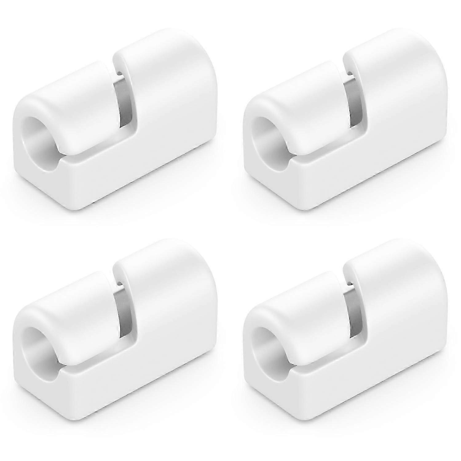 Pack White Cable Holders Self-Adhesive Cable Clips Cable Management Cable Clips Cable Guide Cable Organizer Cable Holder Cable Fixing Home Baseboard S