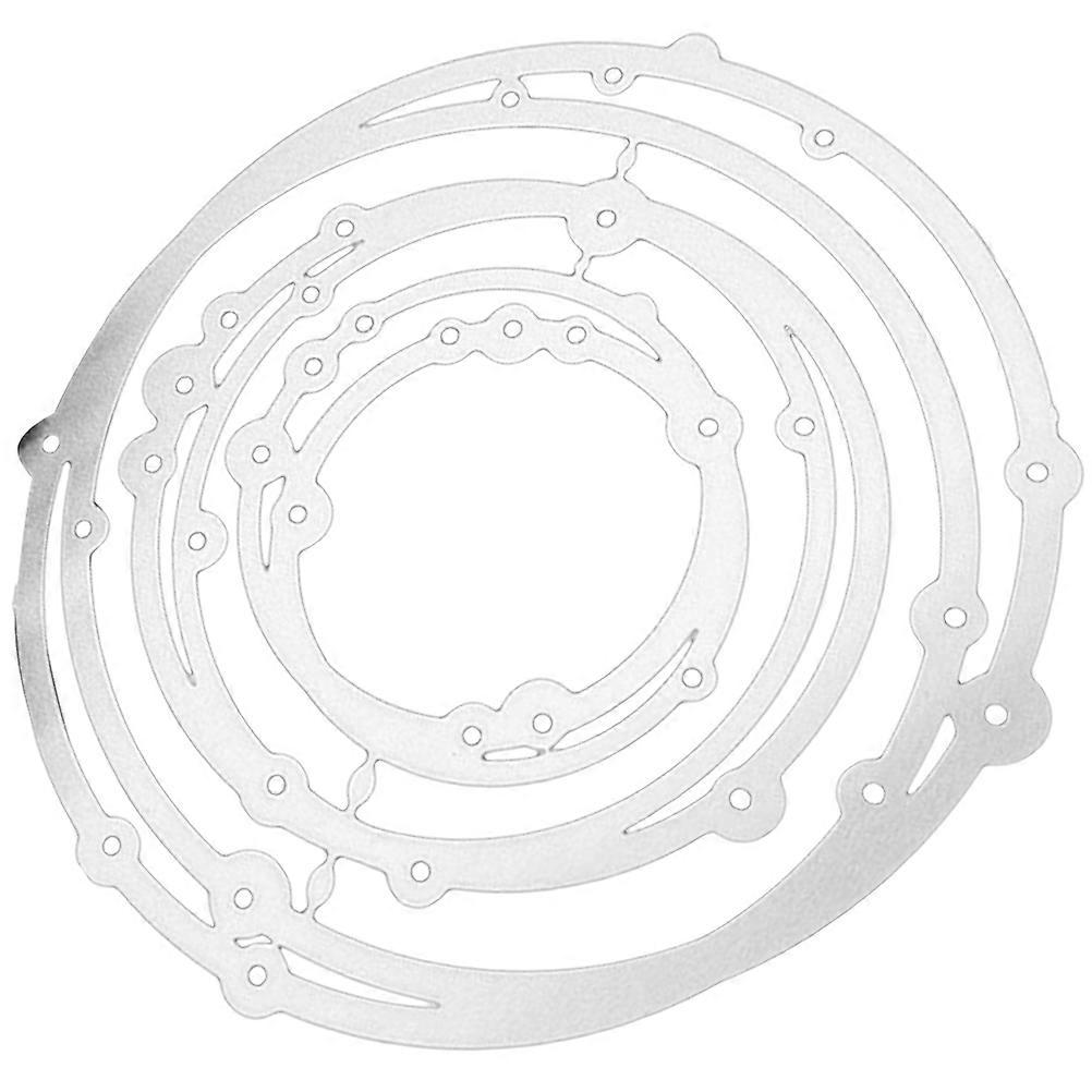 Garland Themed Embossing Paper Die for DIY Use with High Carbon Steel Silver Color 1 Piece