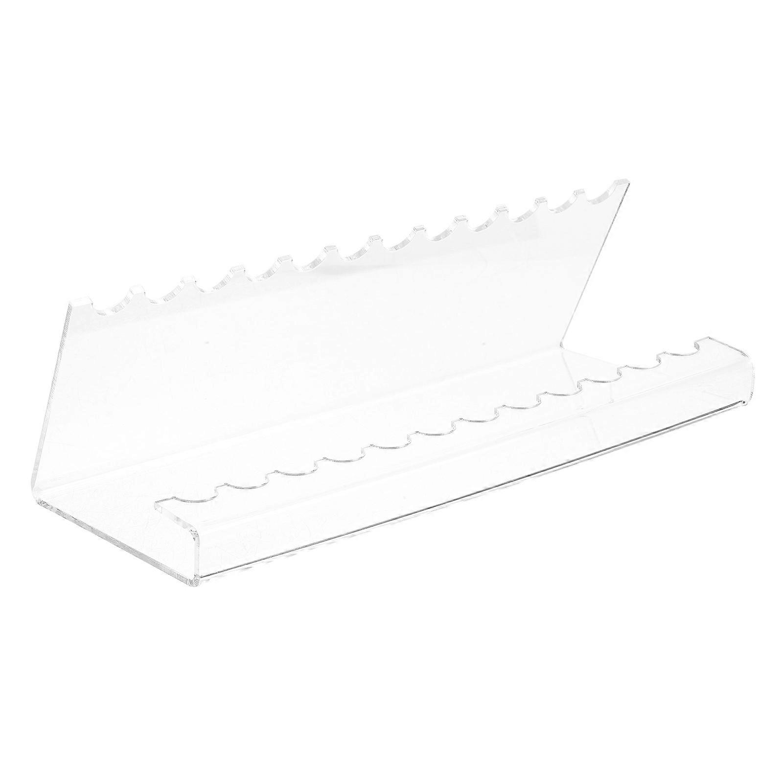 Pen Organizer Rack Transparent Acrylic Pen Stand for Stable Display