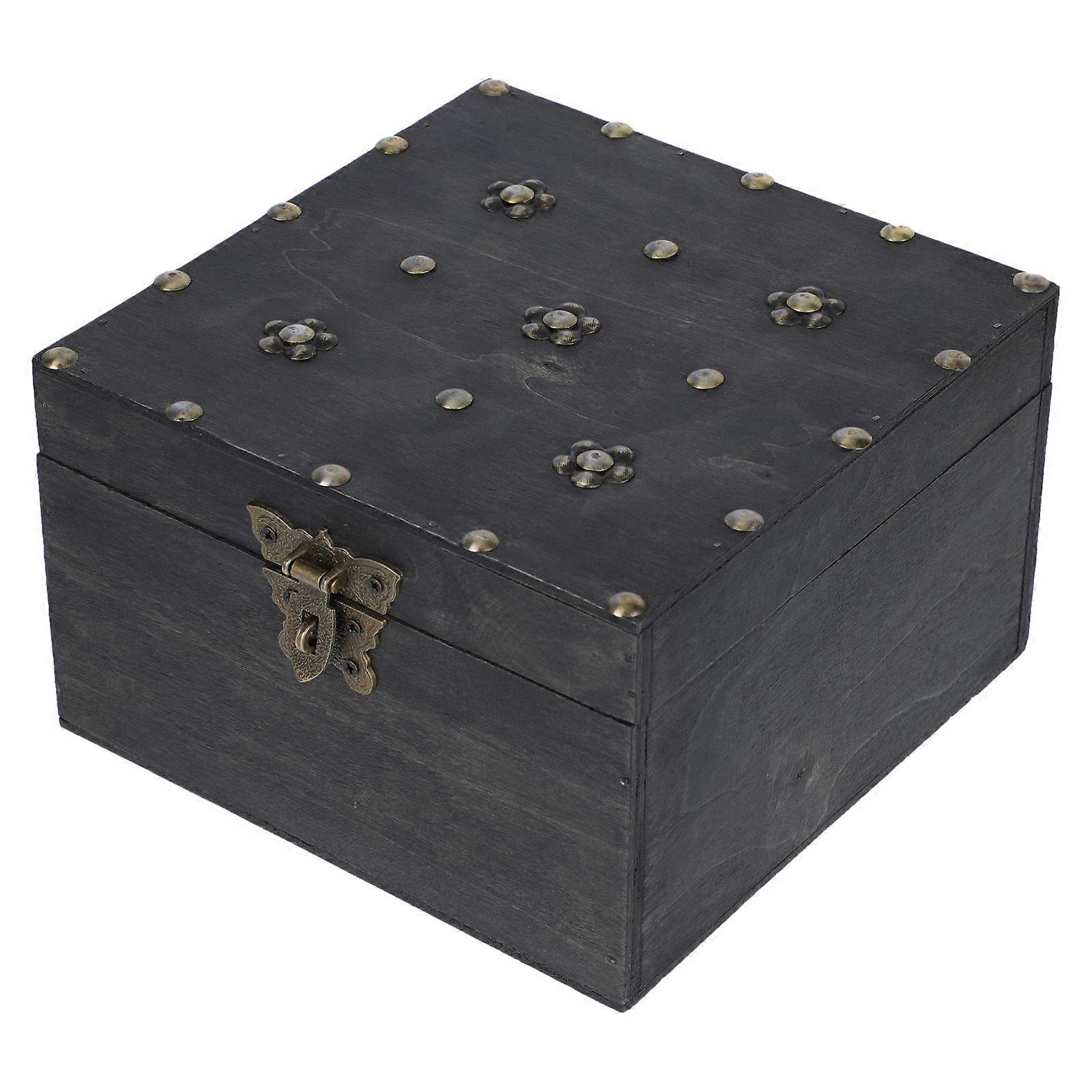 1Pc Retro Style Storage Box Practical Storage Box Treasure Hidden