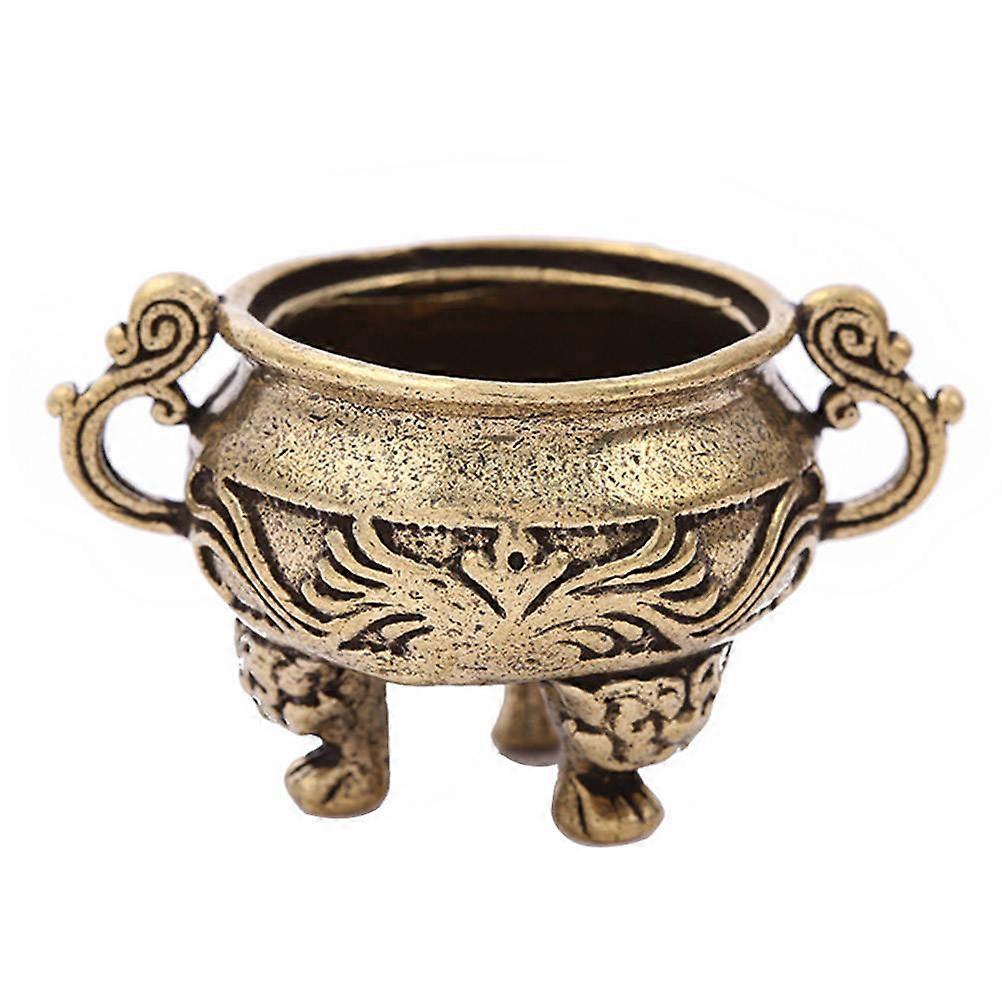 Brass Incense Burner for and Decoration with Retro Style Suitable for Home Use