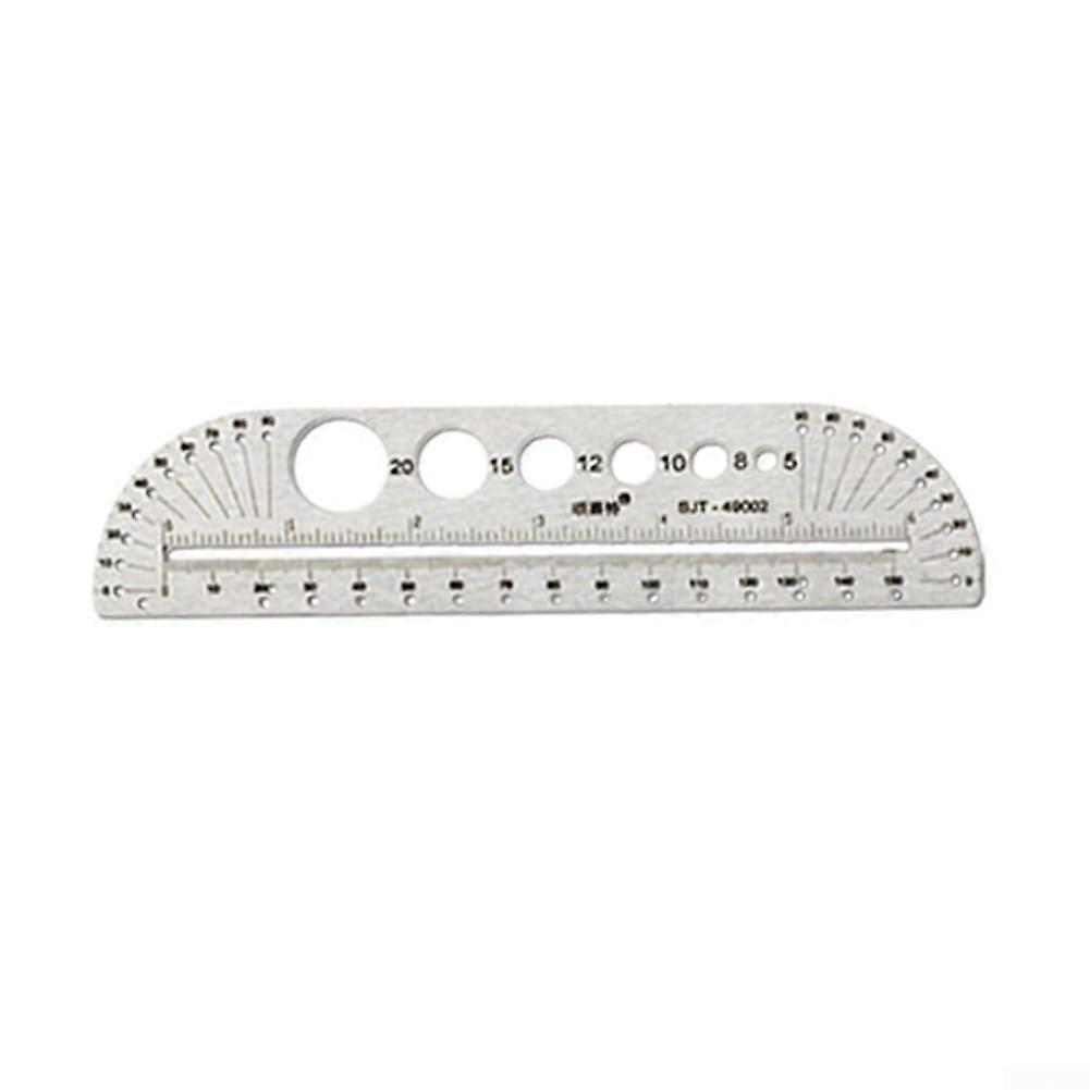 Multipurpose stainless steel ruler, an indispensable tool for craftsmen and hobbyists (round ruler, 150 mm) Round ruler150mm