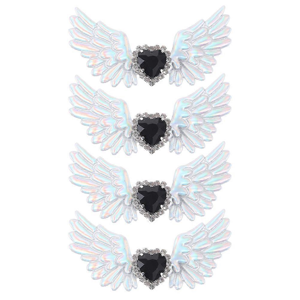 Here's a polished and professional product description for your ** Wing Shoe Clips**:
✨ **4pcs Wing Shoe Clips – Gothic Style Removable Shoe