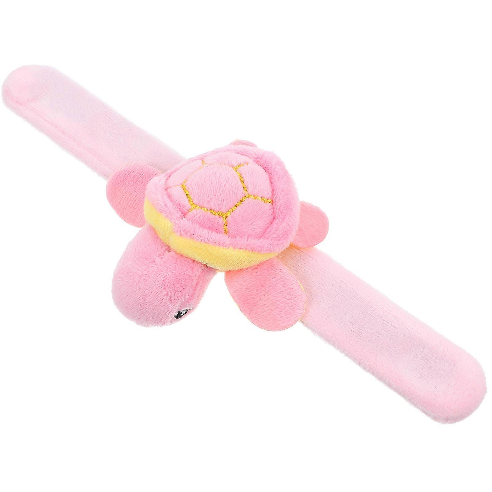 Turtle Plush Slap Bracelet for Kids Decor Accessory
