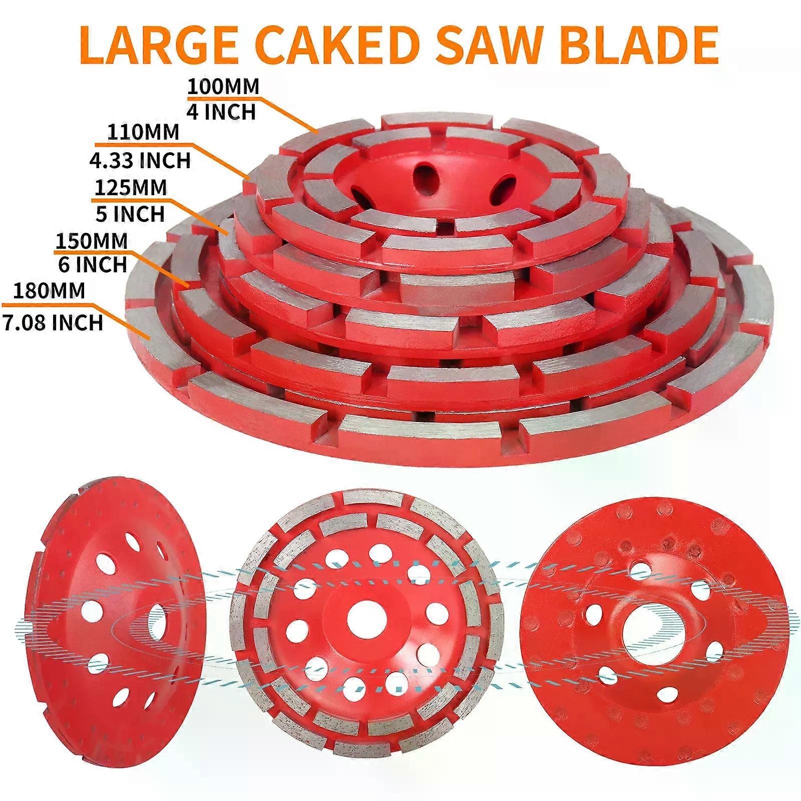 100/125/150/180mm Concrete Turbo Diamond Grinding Cup Wheel Heavy Duty Angle Grinder Wheels For Angle Grinder