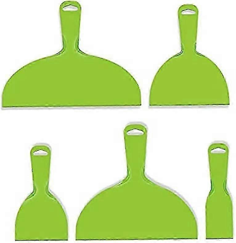 Spatula,5 PCS Plastic Wallpaper Scraper Putty Knives Drywall Blade Scraper Plastering Tools for Walls