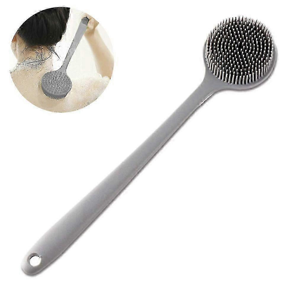 Eco-Friendly Silicone Back Scrubber & Scalp Massager Brush - Ergonomic
