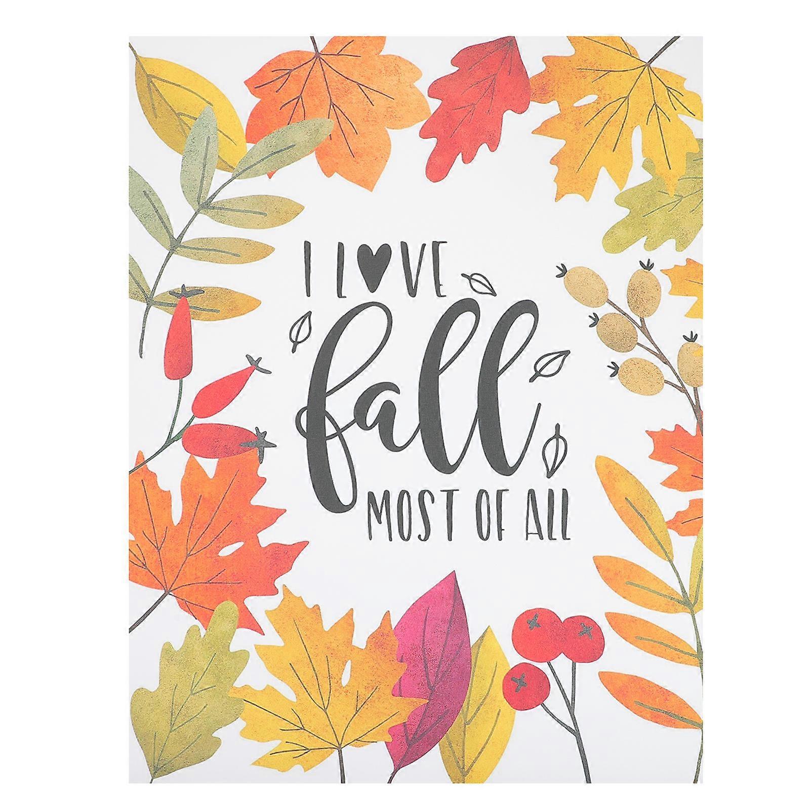 Frameless Thanksgiving Hanging Canvas Painting for Home Decor in Multi Color with Fresh Style Design 1Set