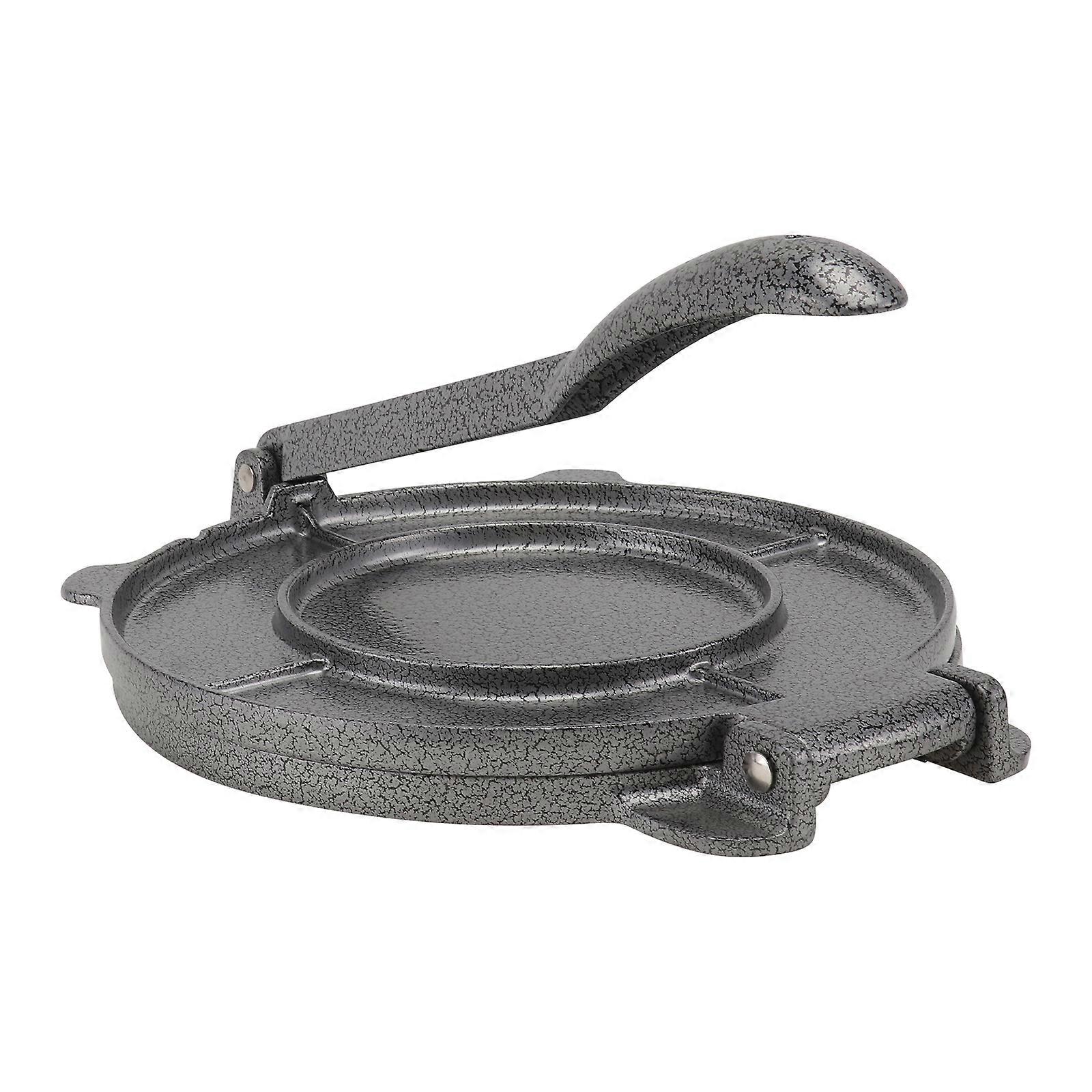 Aluminum Tortilla Maker Pie Press Round Shape Manufacturing Tool Silver