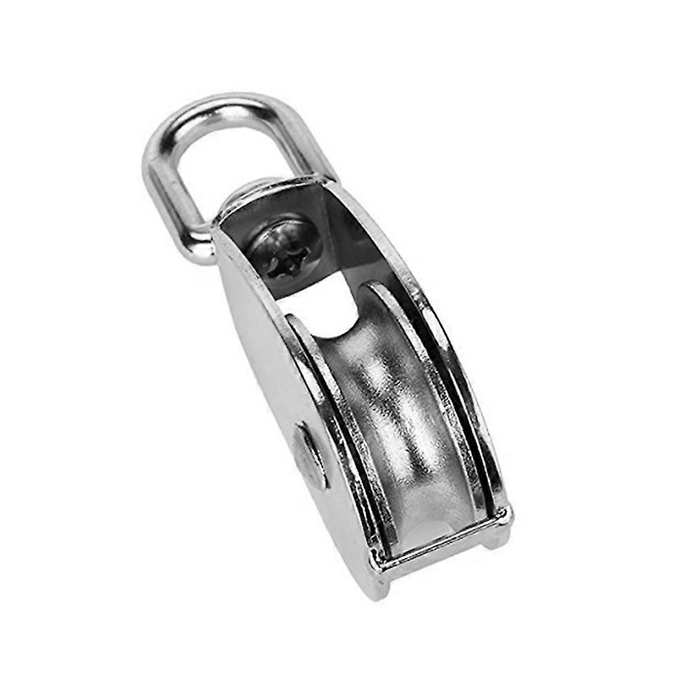 Sturdy Stainless Steel 15mm Roller Pulley for Manual Work with 60mm Height and 15mm Wheel Diameter