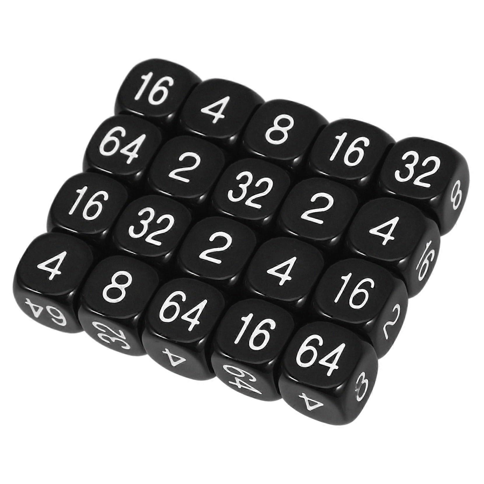 black acrylic dice, board game dice, large dice, tabletop game dice