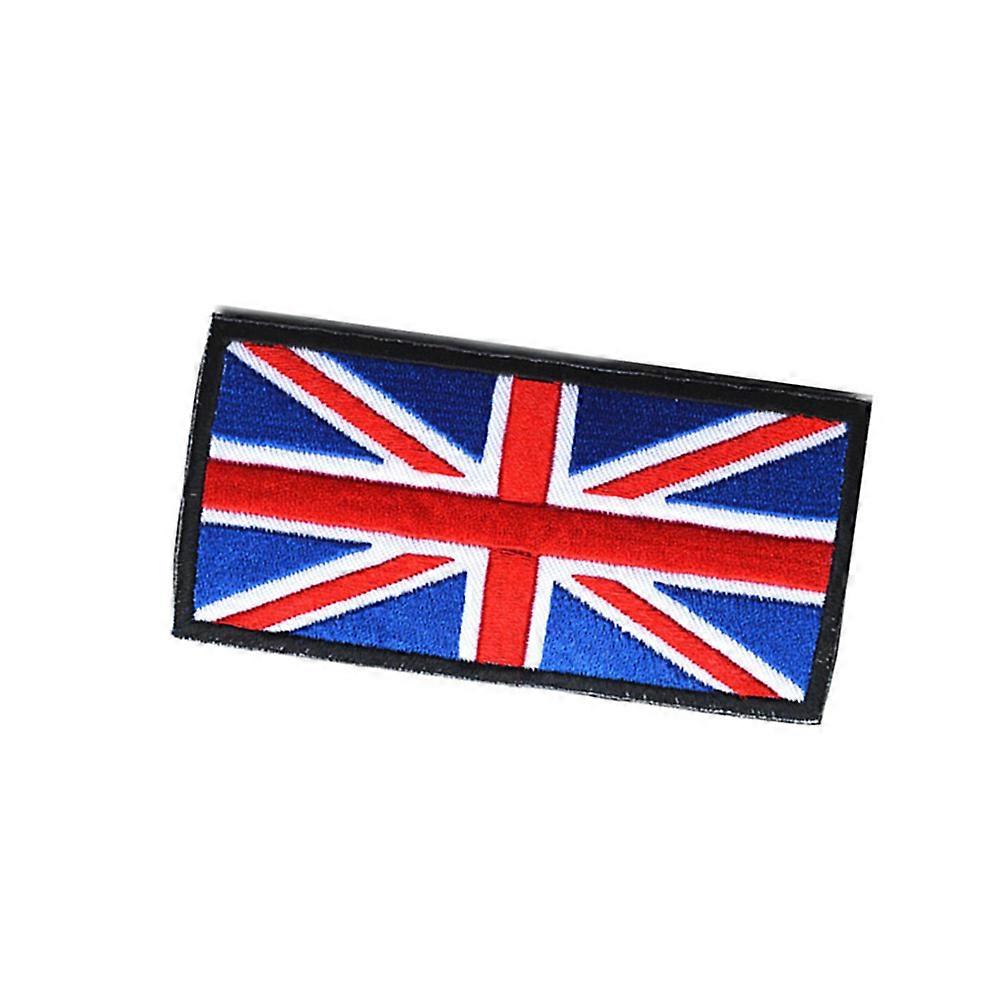 British Flag Elements Iron On Appliques For Jackets Backpacks Multi Color Mend 1Pack