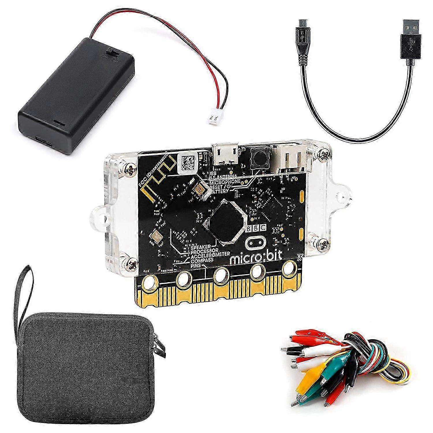 Microbit Single Board V2 Kit BBC Board Built-in Speaker and Microphone Support Machine Learning