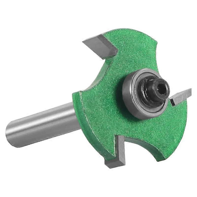 1 PIECE 8 MM Shank Three Carbide T Type Slot Cutter Bit With Bearing Router Woodworking Tools (Size: 8x40x3)
