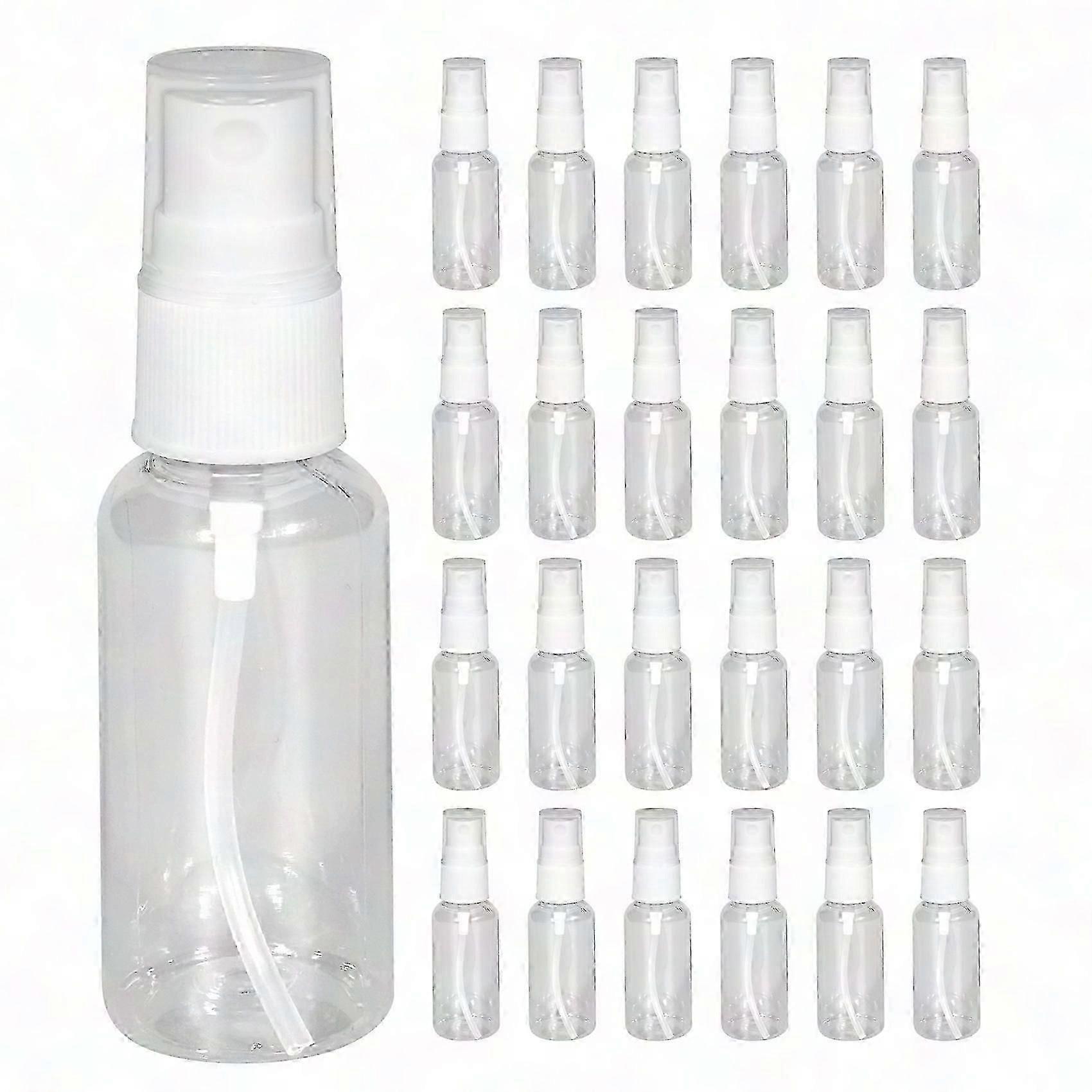 25Pcs 30Ml Transparent Empty Spray Bottles Plastic Mini Refillable Container for DIY