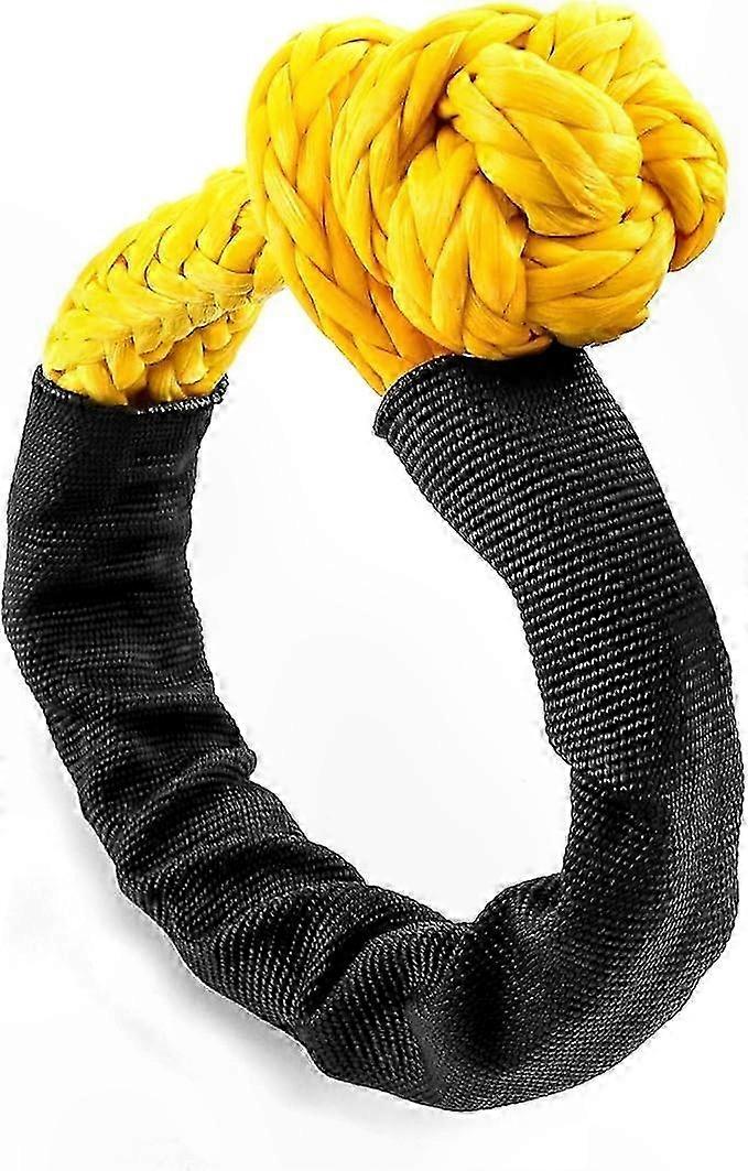 High-Strength Soft Shackle, Durable Synthetic Rope Shackle, 17 Ton Breaking Strength, Ideal for Towing, Trailering, and Marine Use, 12mm x 55cm Size