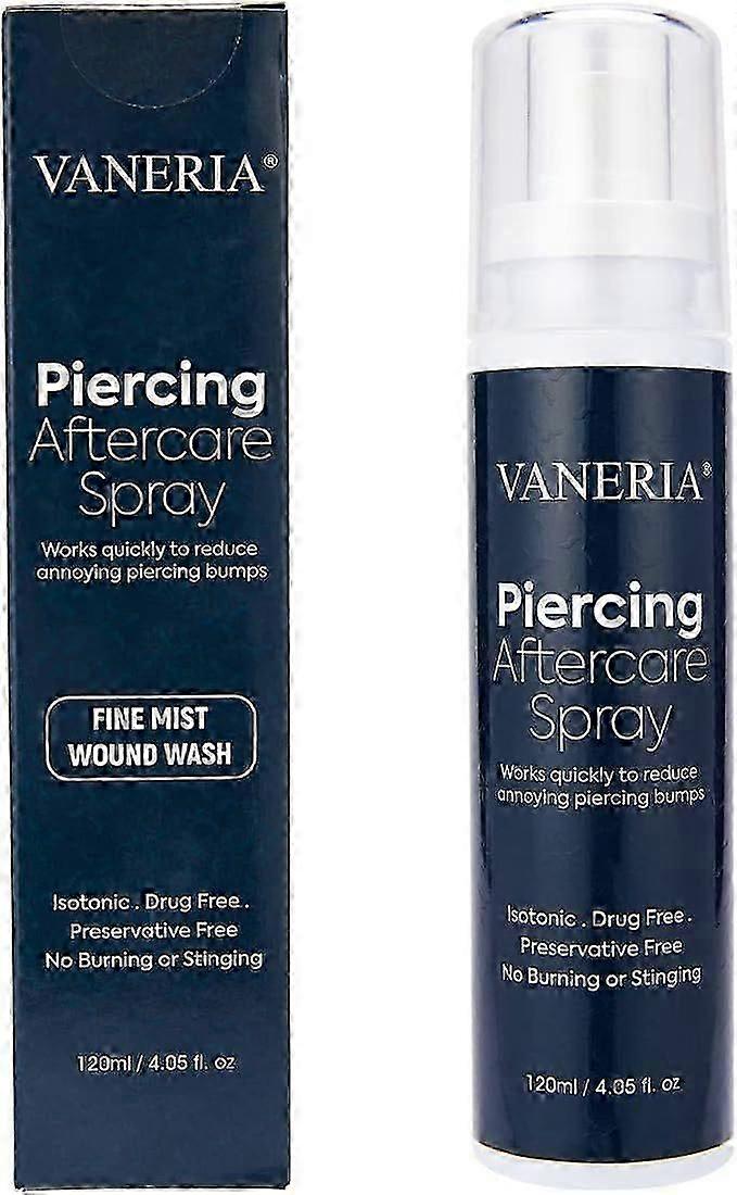 Piercing Aftercare Spray Solution to Shrink Clean and Heal New, Irritated & Piercings, Piercings Bumps, for Ears, Nose, Navel Piercings 120ml