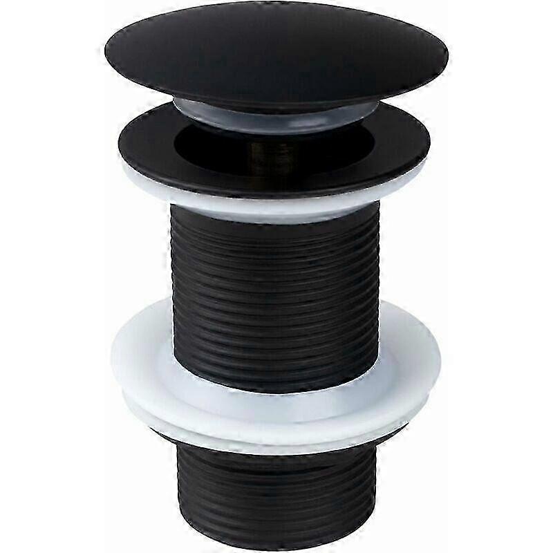 Non-Overflow Drain Plug for Swimming Pool Siphon, 62mm G1 1/4 Thread, Black Replacement Plug