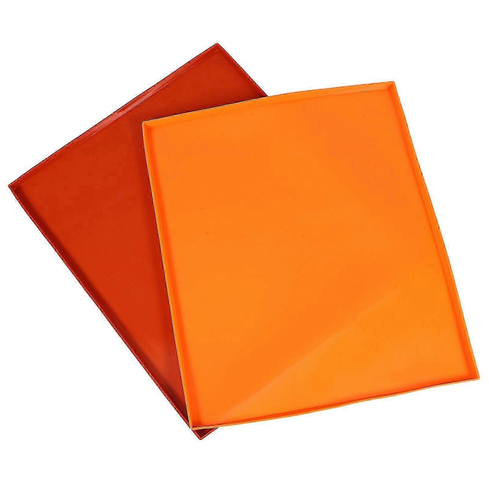 Heat Resistant Silicone Mat For Baking And Dehydrating Rectangular Multifunctional Design 2Pcs