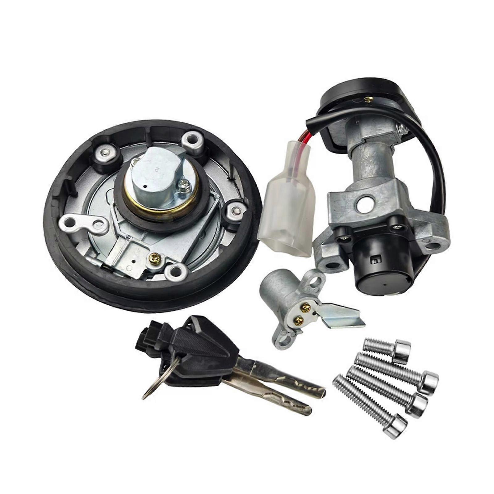 Weatherproof Motorcycle Starter Lock Set Corrosion Resistant Construction Quick Assembly Suitable For TSMT15 MT15 Models Multicolor