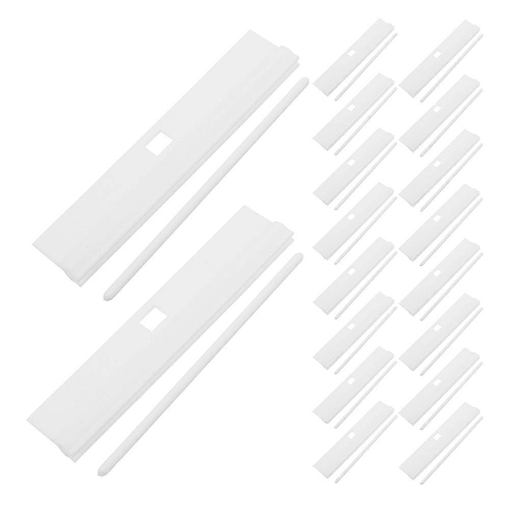 Vertical Blind Slats Replacement for Blinds 30Pcs White PVC Accessories