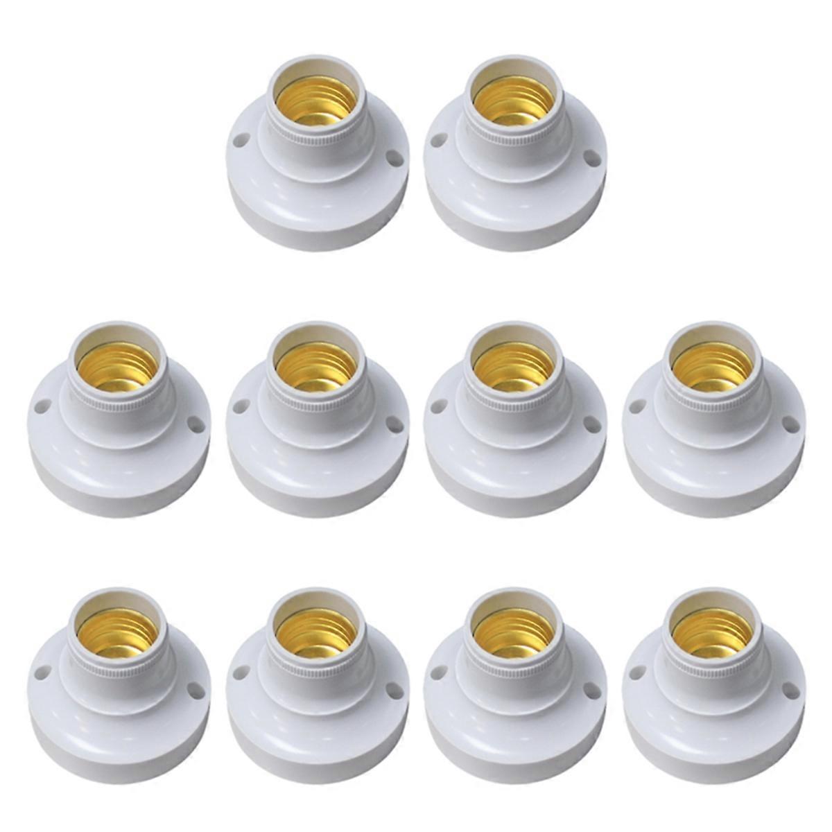 10pcs E27 Socket Adapter E27 Lamp Holder Vintage Lamp Adapter Holder Screw Bulb Base Lamp