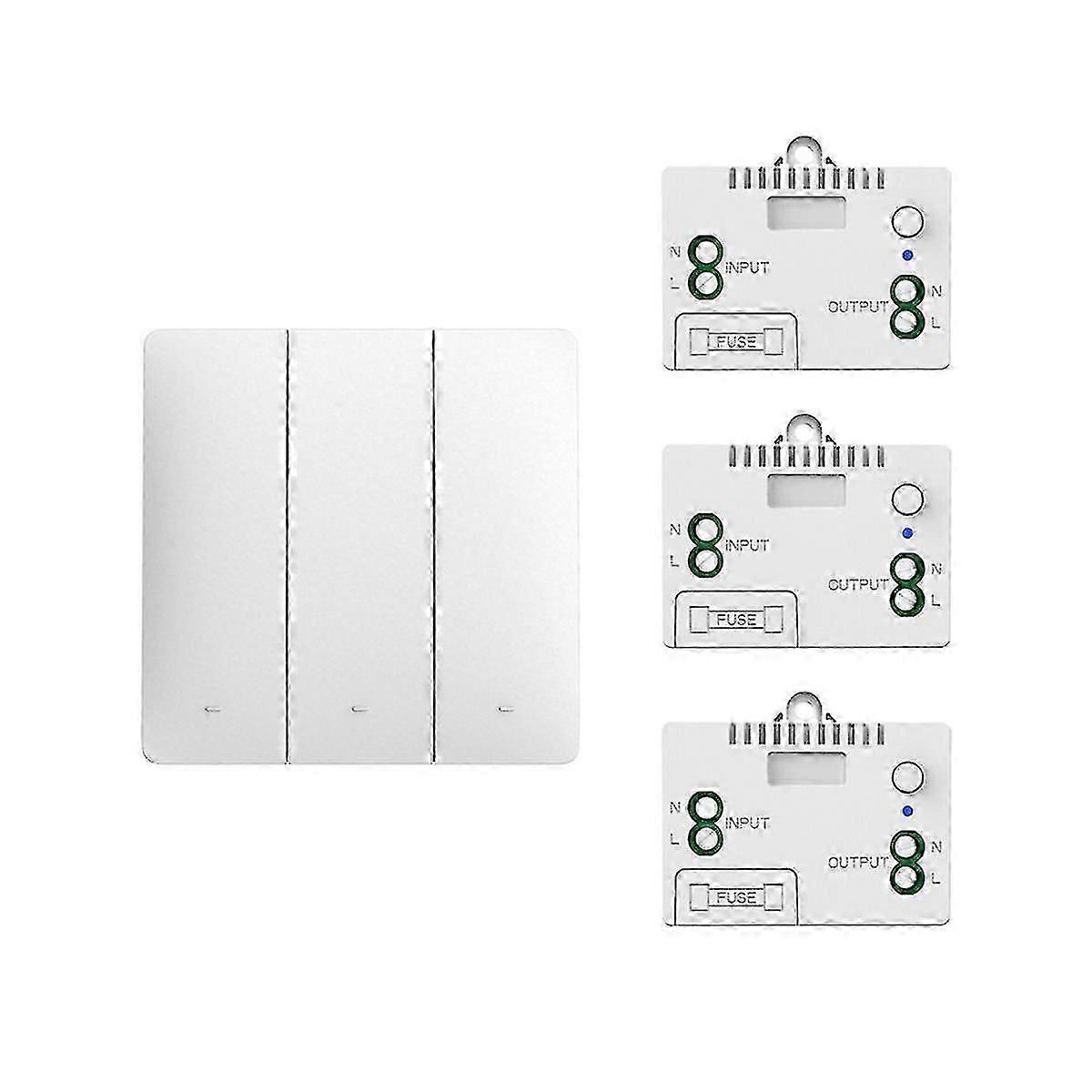 Self-pow Wall Light Wireless Switch Self-powered Remote Control No Battery No Wire Ip54 Waterproof