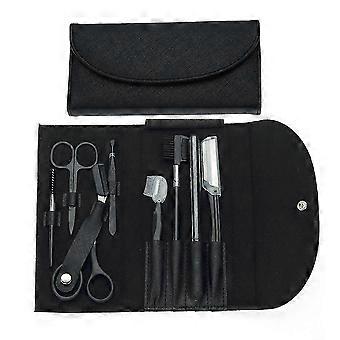 8 Pcs Eyebrow Shavers Set with Bag Reusable Sturdy Eye Makeup Tool for Daily Makeup