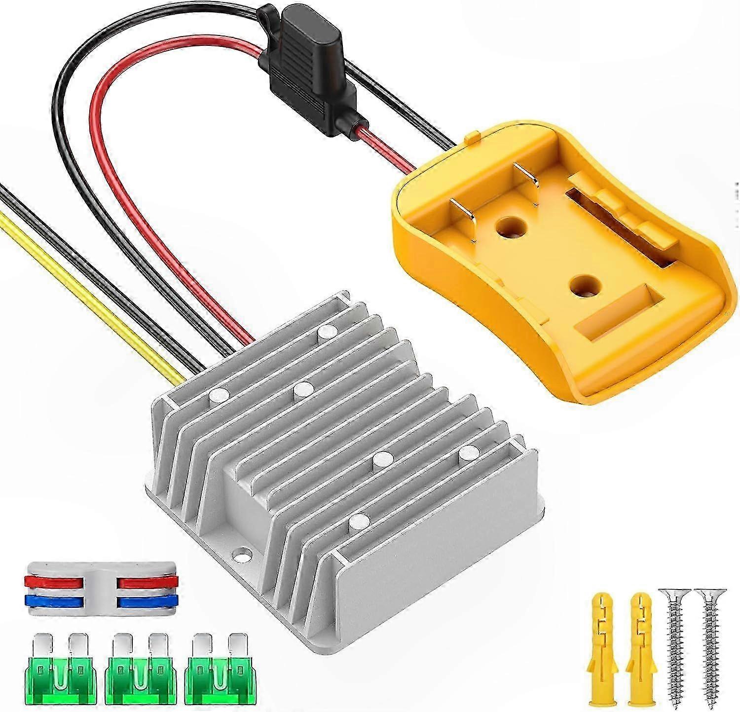 12V Step Down Converter for 20V Batteries, Compatible with Power Wheel Systems