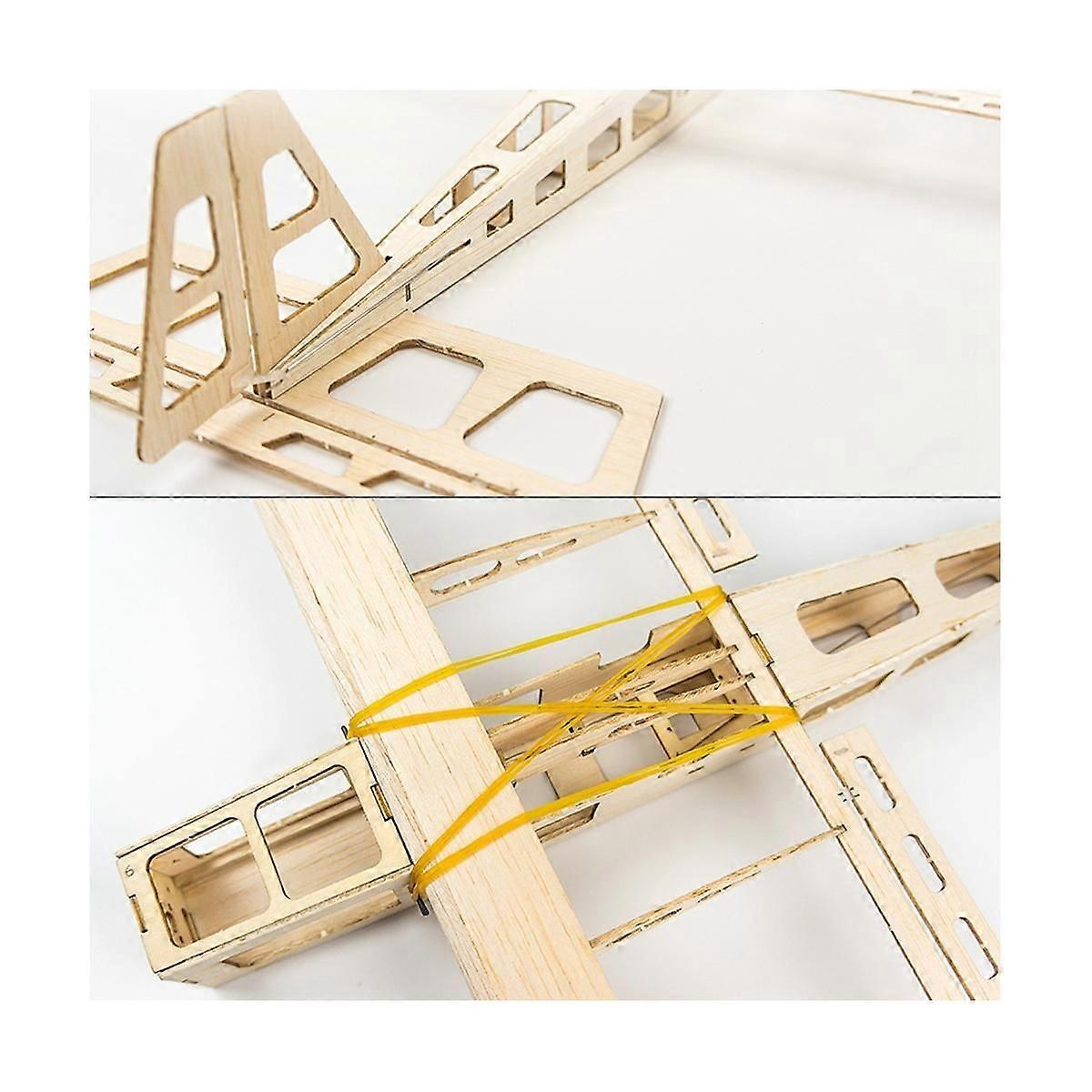 R03 STICK-06 Airplane 580mm Wingspan Balsa Wood DIY Electric Aircraft RC Flying Toy Version Unassem