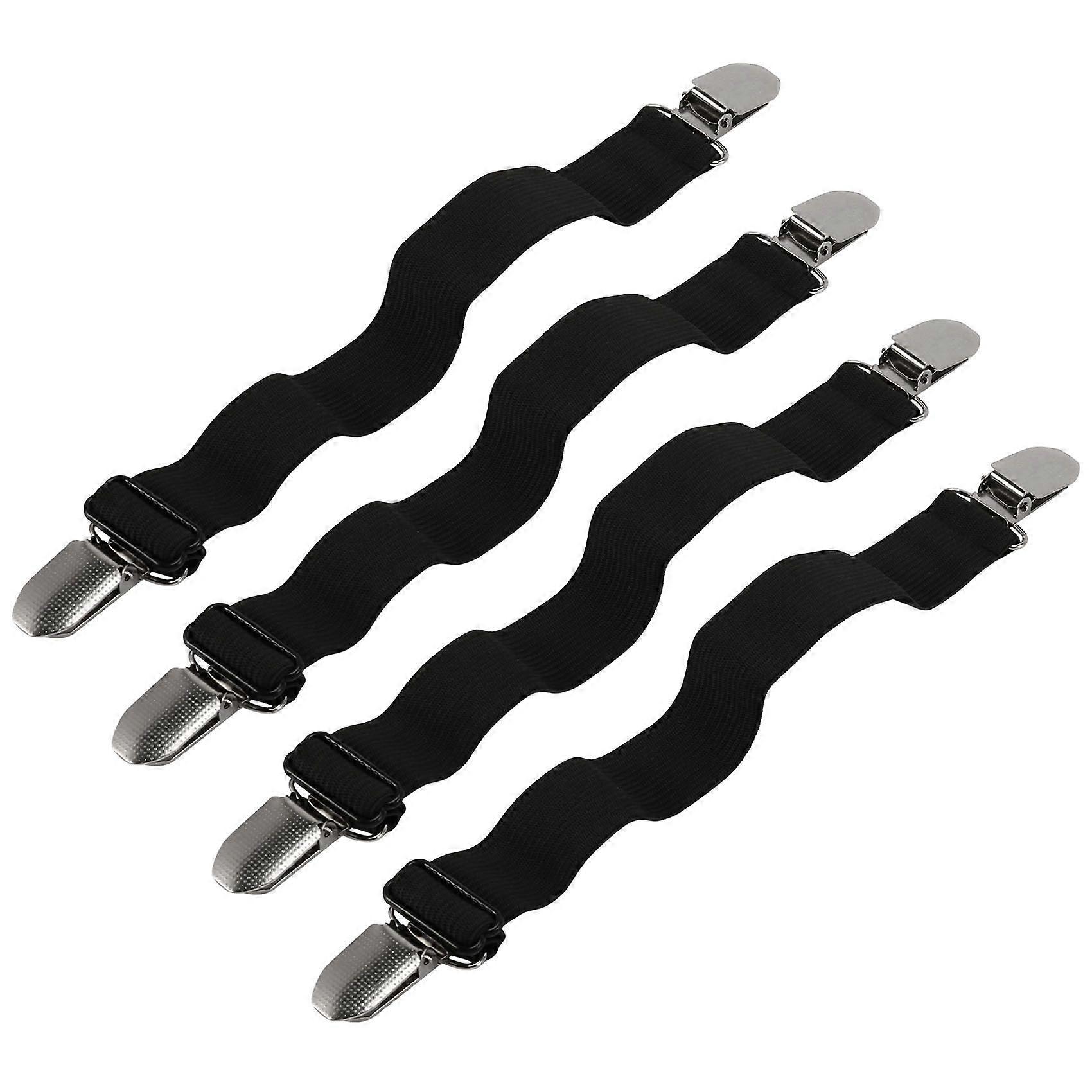 Bed Sheet Holder Straps, Sheet Clips, Elastic Adjustable Sheet Fasteners Sheet Grippers for Mattres