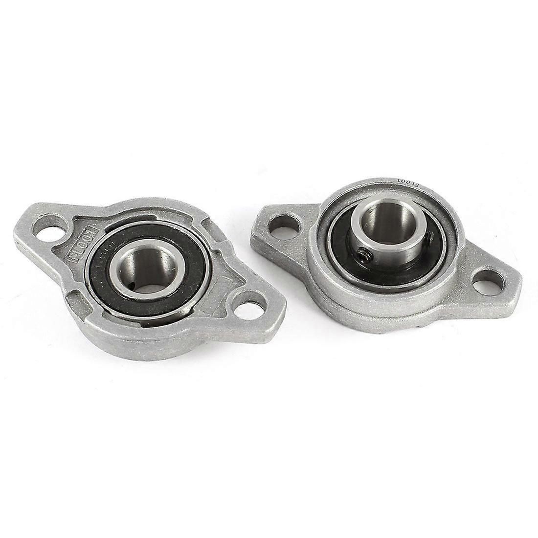 KFL001 Pillow Block Bearing 12mm Zinc Aluminium Alloy - Set of 2, Durable, High Precision, Compatible with Standard Mounting