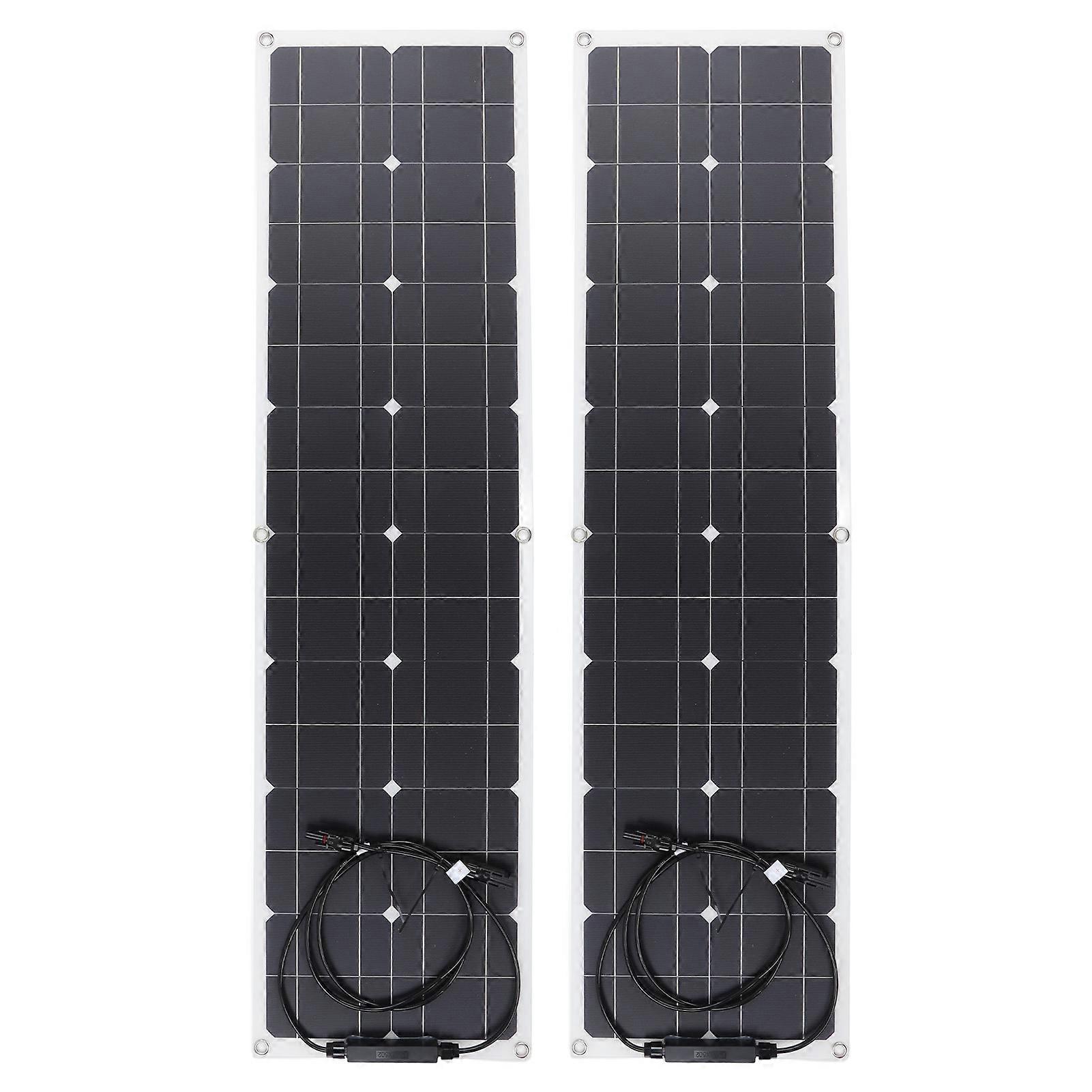 Solar Panel Kit Anti Oxidation Overload Protection 50W Solar Power System Kit for RV Charging 