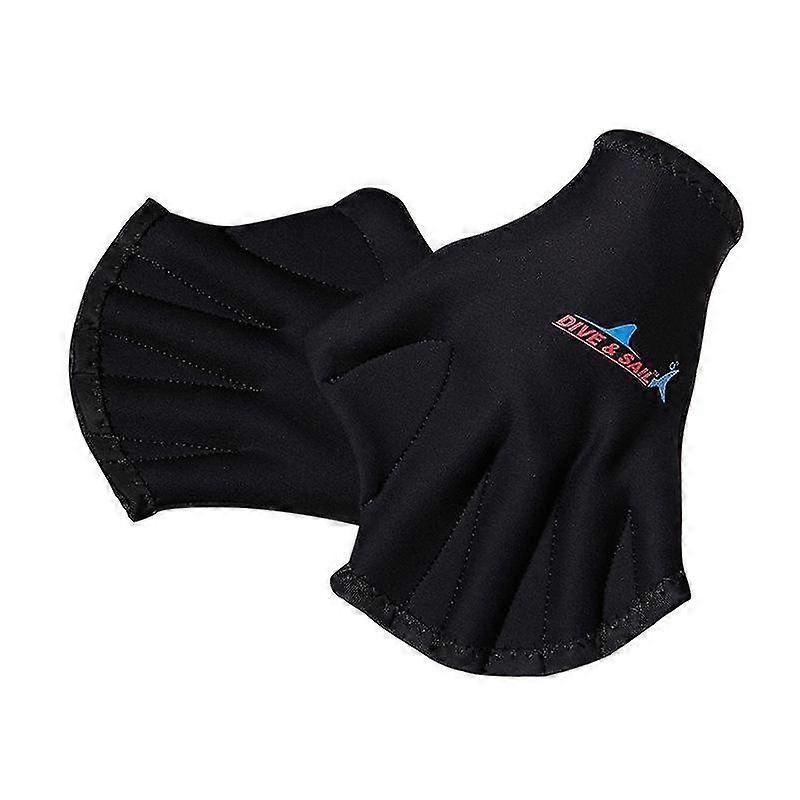 Swimming Gloves Webbed Water Paddle Diving Nets 1 Pair