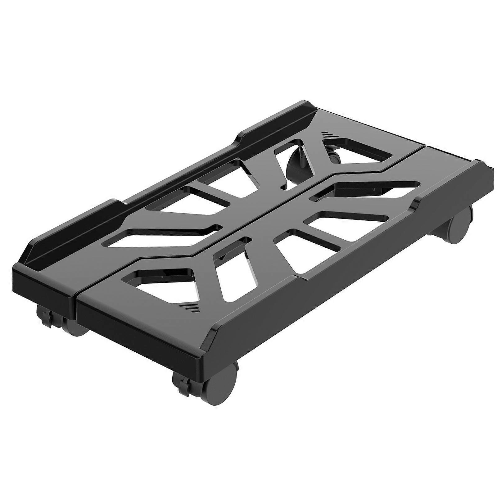 Adjustable Computer Stand with Wheels Mobile PC Case Holder Height-Increasing Desktop CPU Stand for Home and Office Use