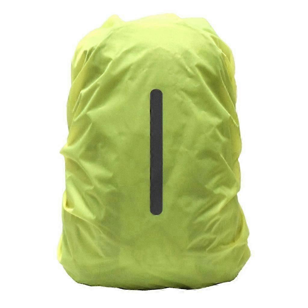 Backpack Rain Cover Dustproof Reflective Rucksack Cover for Camping Green S