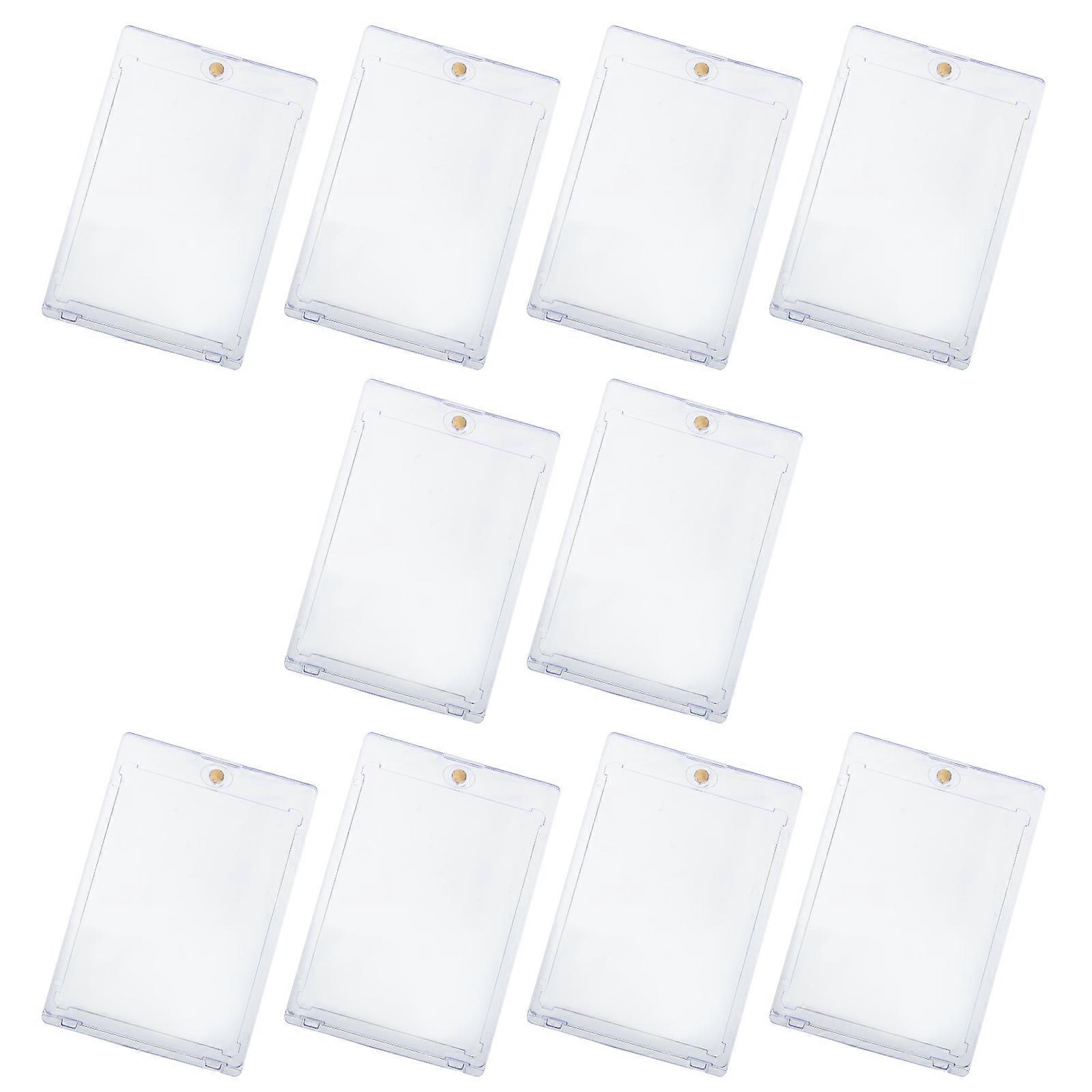 Magnetic Playing Card Case for Storage with 10Pcs Transparent Game Card Holders