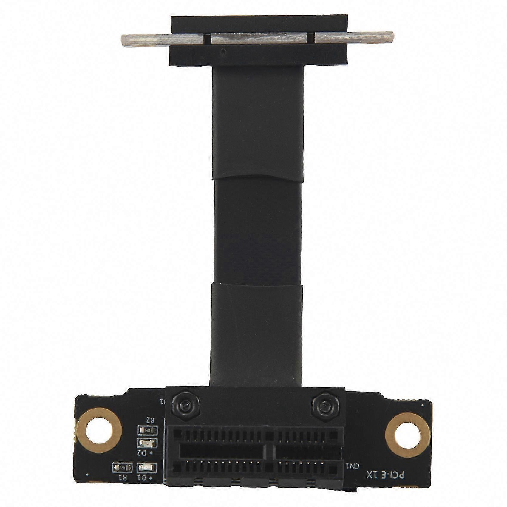Dual 90 Degree Right Angle PCIe 3.0 X1 to X1 Extension Cable 8Gbps PCI Express Riser Card