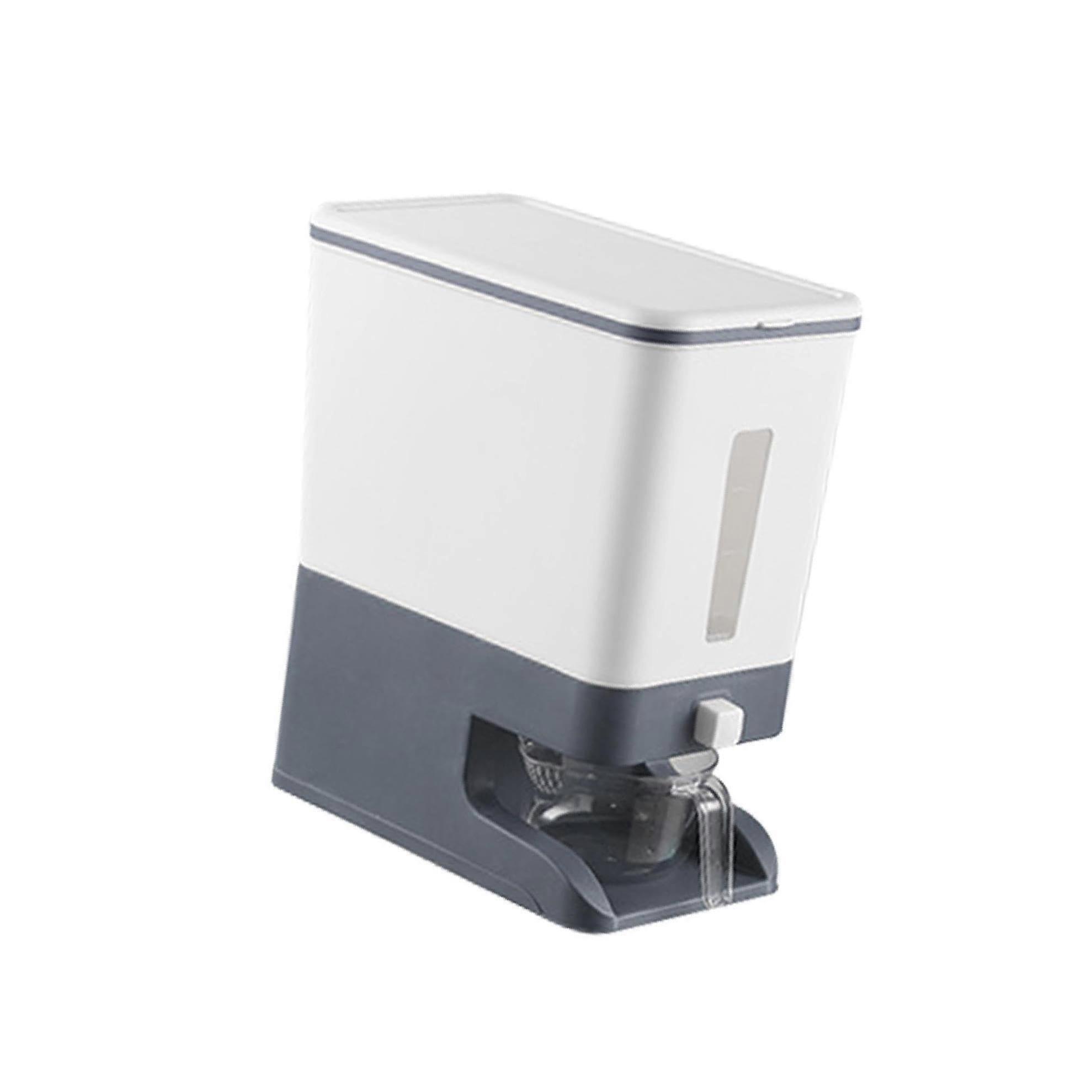 Multifunctional Rice Storage Container Blue, Kitchen Organization, Rice Storage Solution, Compact Design