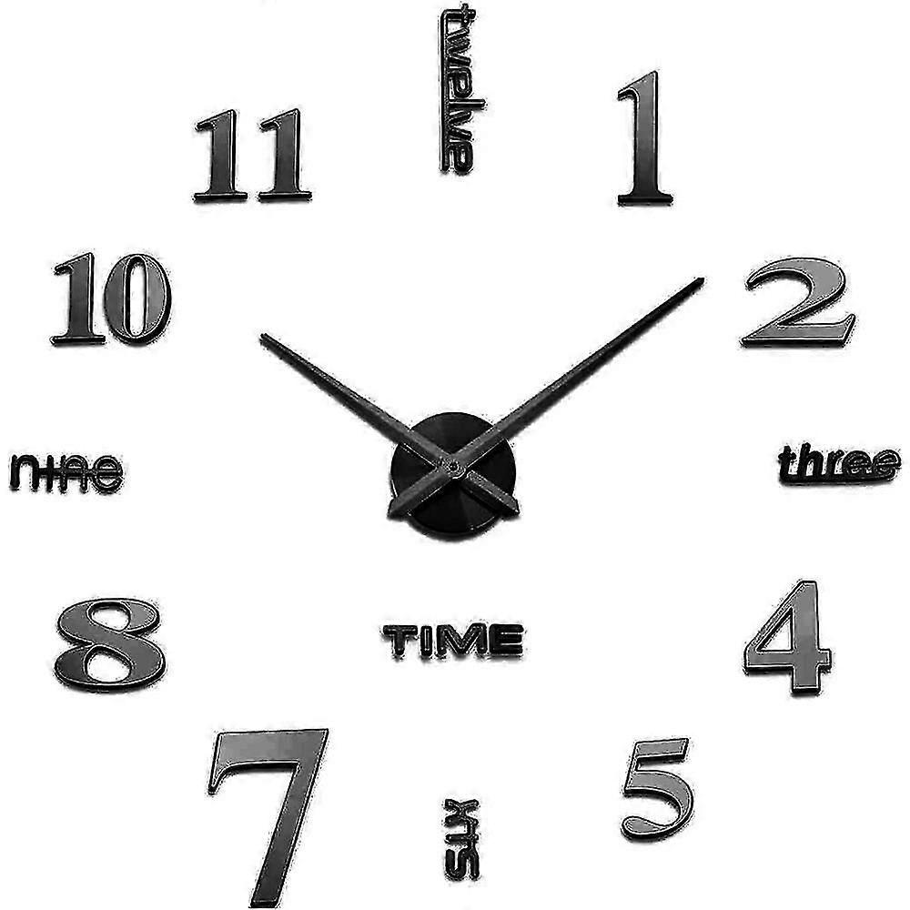 Elegant Large Diy Frameless 3d Mirror Surface Effect Wall